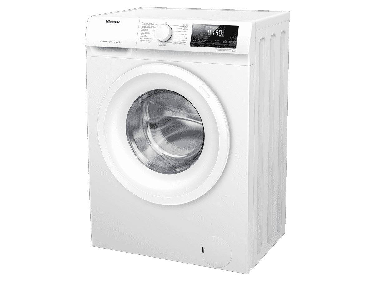 Lavadora Hisense WFQP8014EVM 8 kg 1400 rpm 59,5 cm 1400 rpm 8 kg 