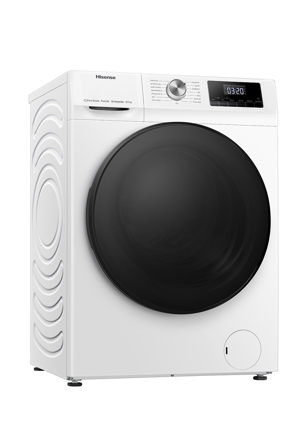 Hisense - WDQA8014EVJM – Lavasecadora, Clase A, 8 kg/5 kg, 1400 rpm, Blanco