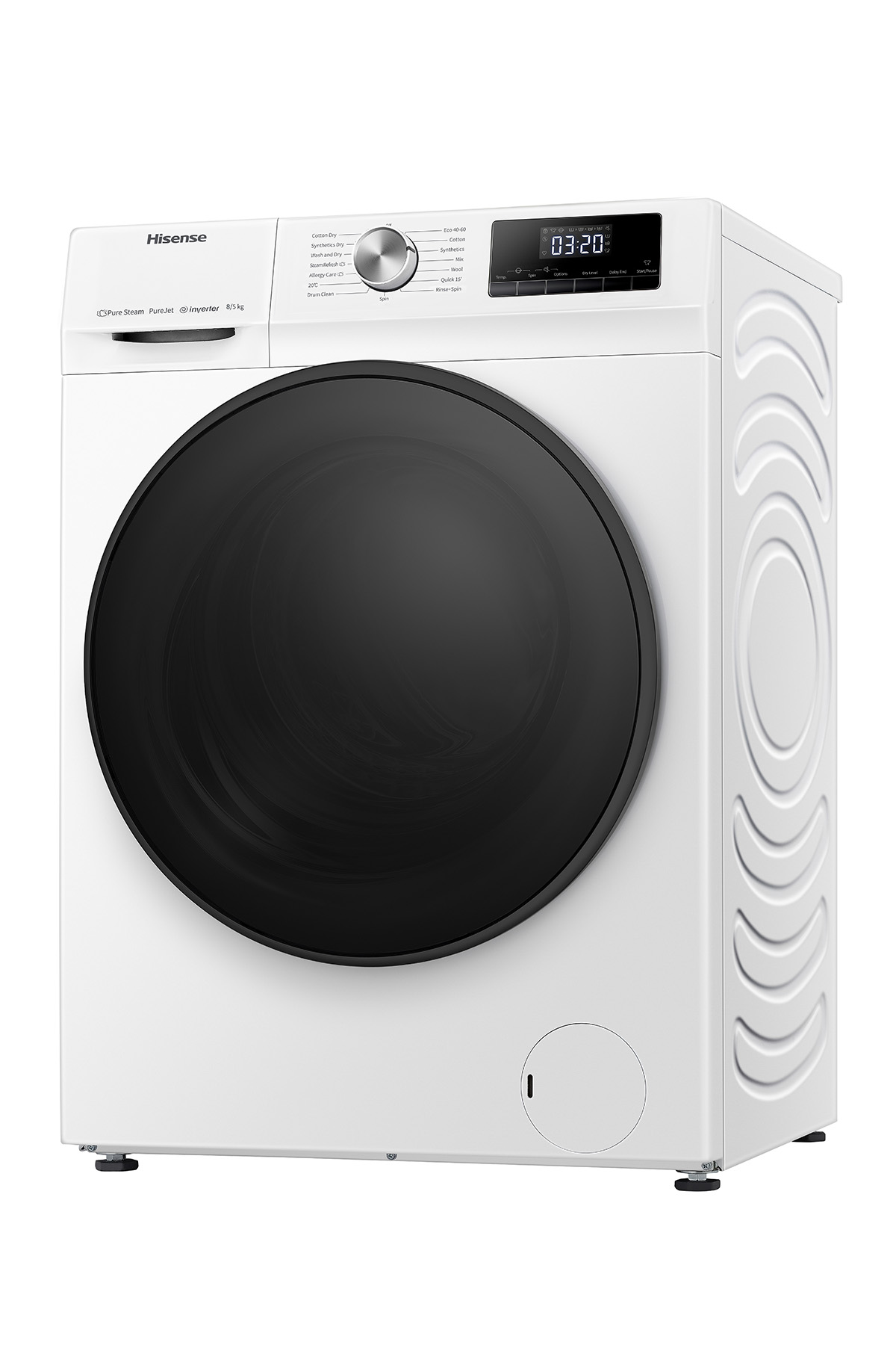 Hisense - WDQA8014EVJM – Lavasecadora, Clase A, 8 kg/5 kg, 1400 rpm, Blanco