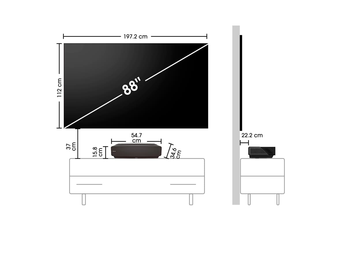 Hisense - Láser TV 88L5V 88″