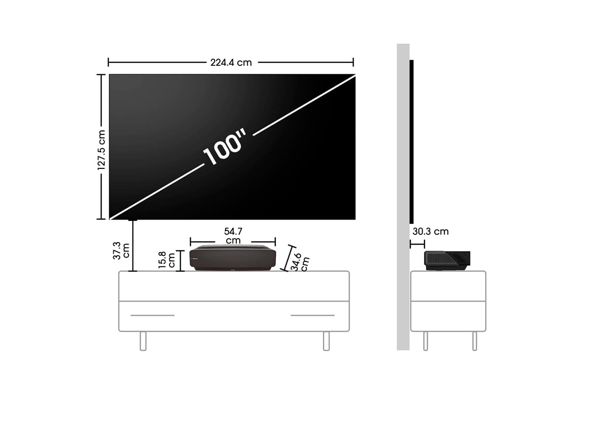 Hisense - Láser TV 100L5F – B12 100″