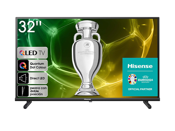 Hisense QLED Televisor 32 A5KQ, Modo Juego, DTS HD, Entrada Tipo C
