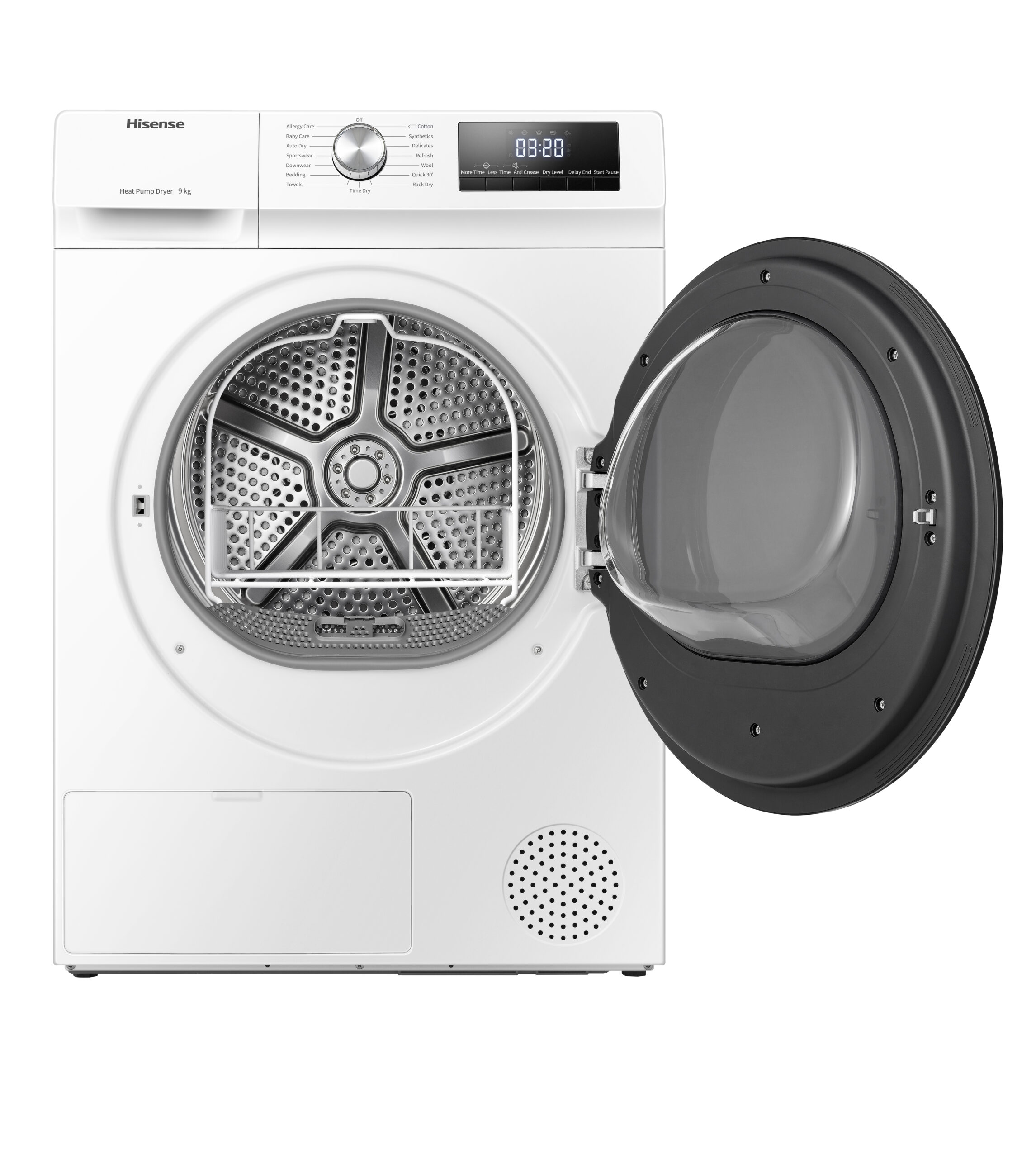 Hisense - DHQA902U – Secadora, Clase A++, 9 Kg, Blanco