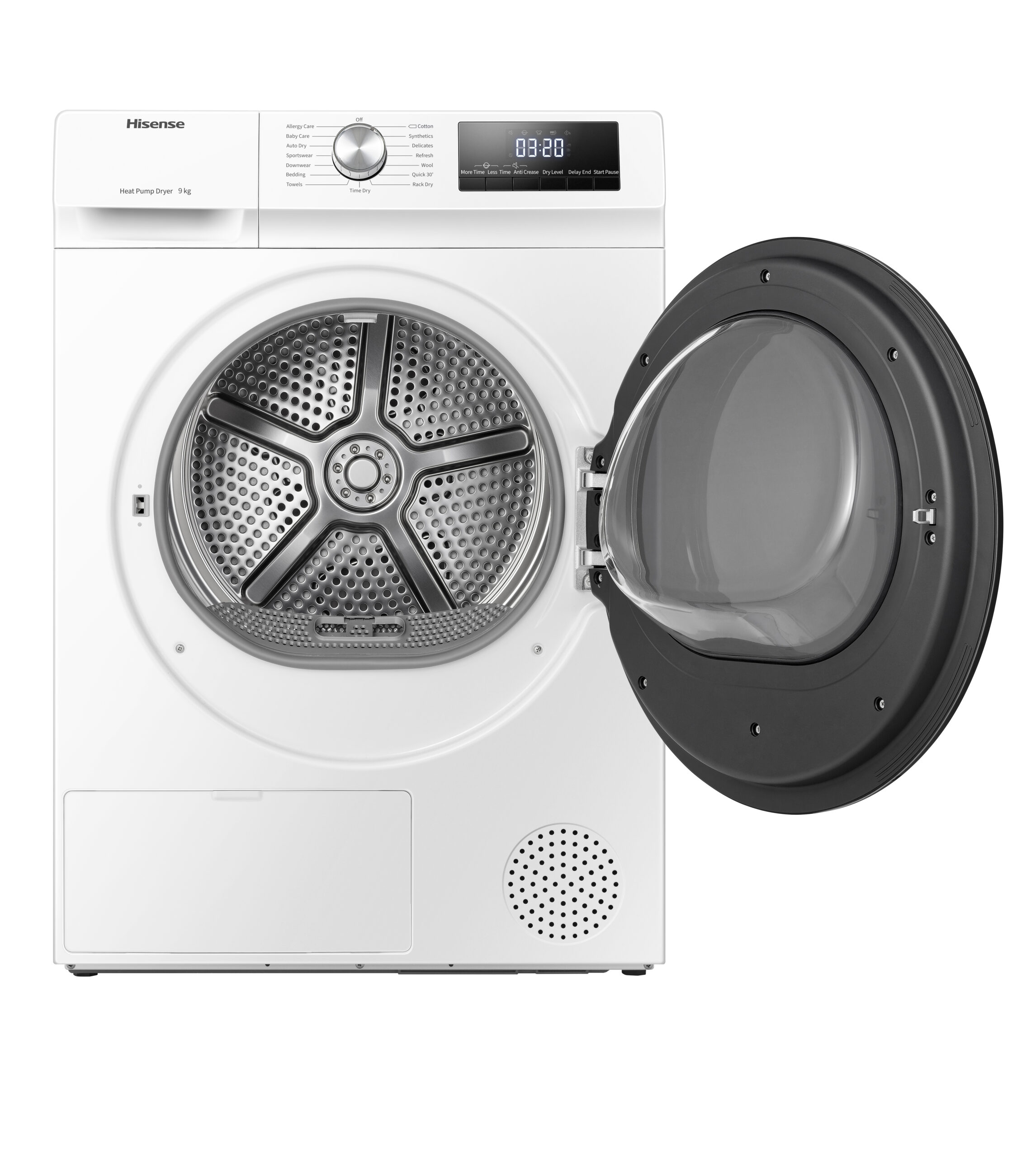 Hisense - DHQA902U – Secadora, Clase A++, 9 Kg, Blanco