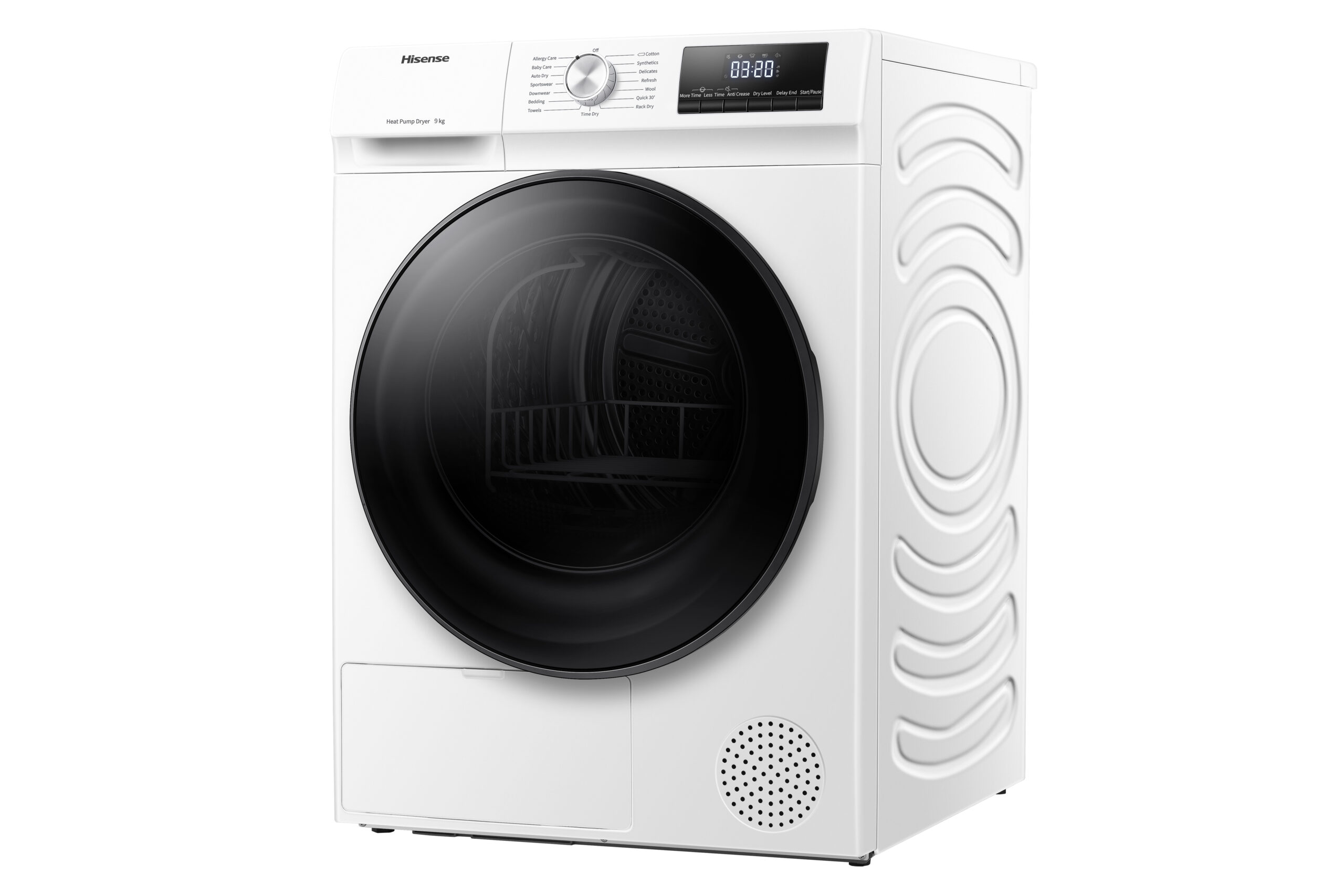 Hisense - DHQA902U – Secadora, Clase A++, 9 Kg, Blanco