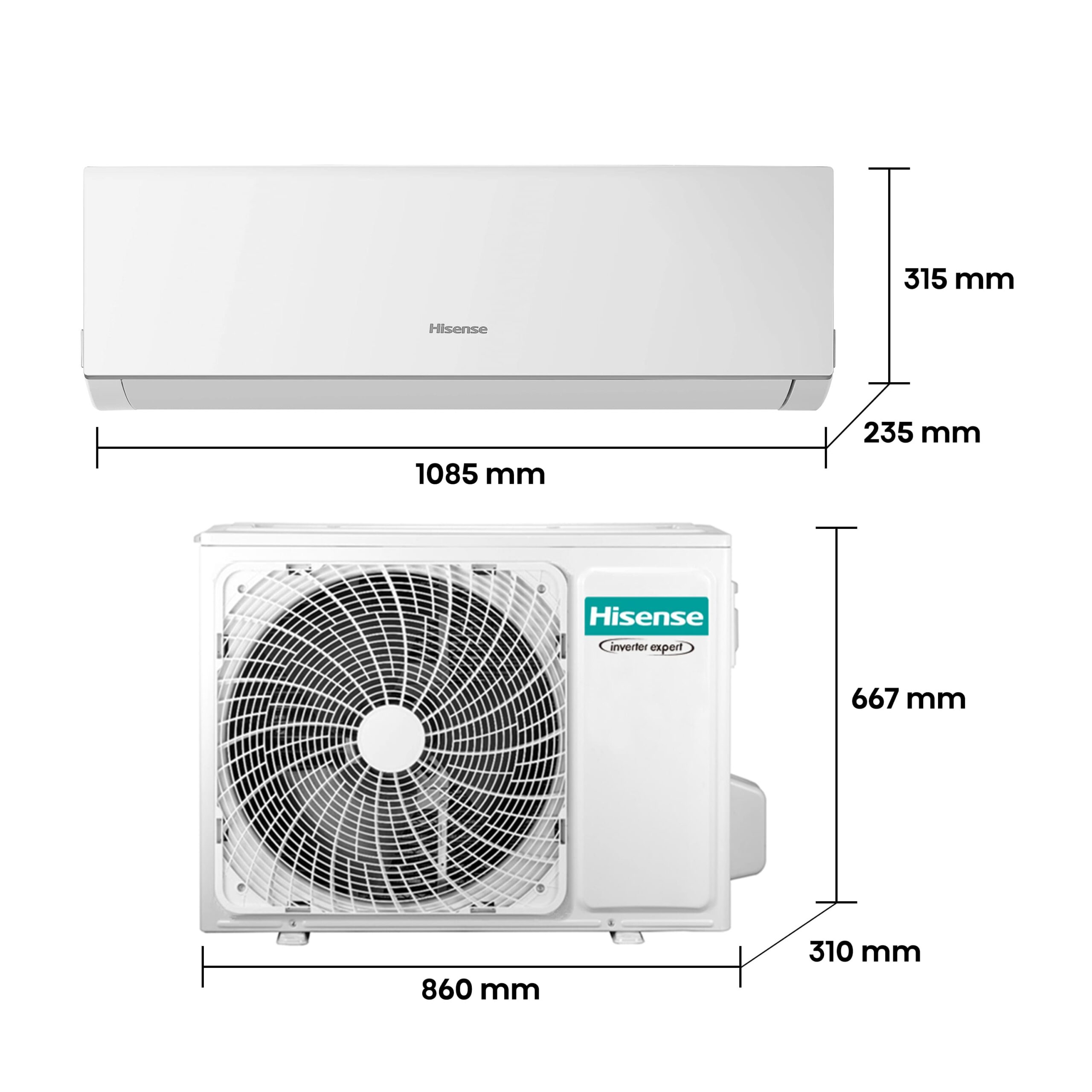 Hisense - Aire acondicionado Premium Confort plus DJ70BB0C