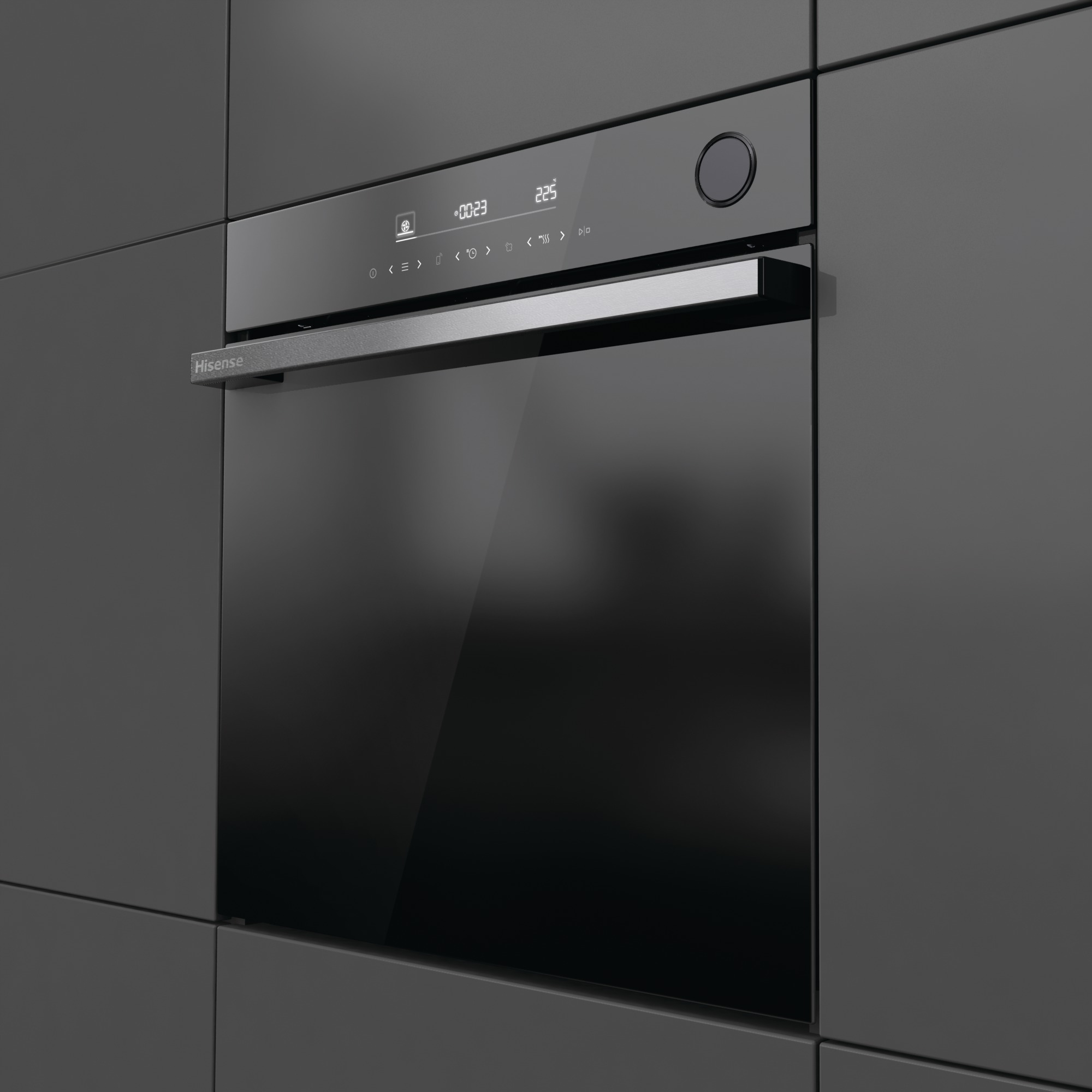 Hisense - BSA66346ADBGWIFI – Horno Hidrolítico, Cocción Vapor Con Depósito, Clase A+, 77L, Cristal Negro