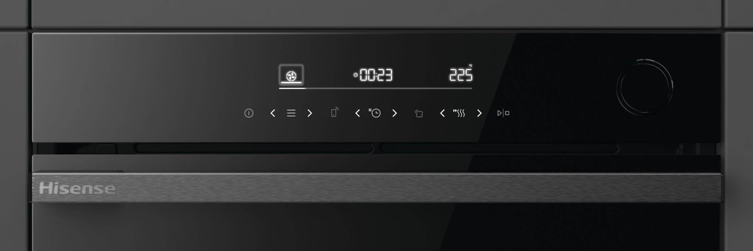 Hisense - BSA66346ADBGWIFI – Horno Hidrolítico, Cocción Vapor Con Depósito, Clase A+, 77L, Cristal Negro