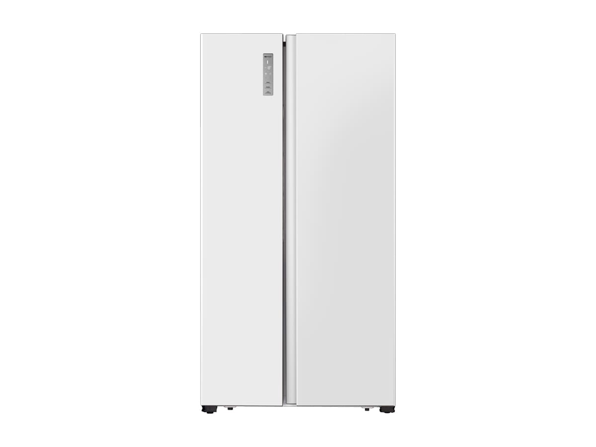 Hisense - RS677N4BWE – Frigorífico Americano Side By Side, Clase E , 519L, Blanco