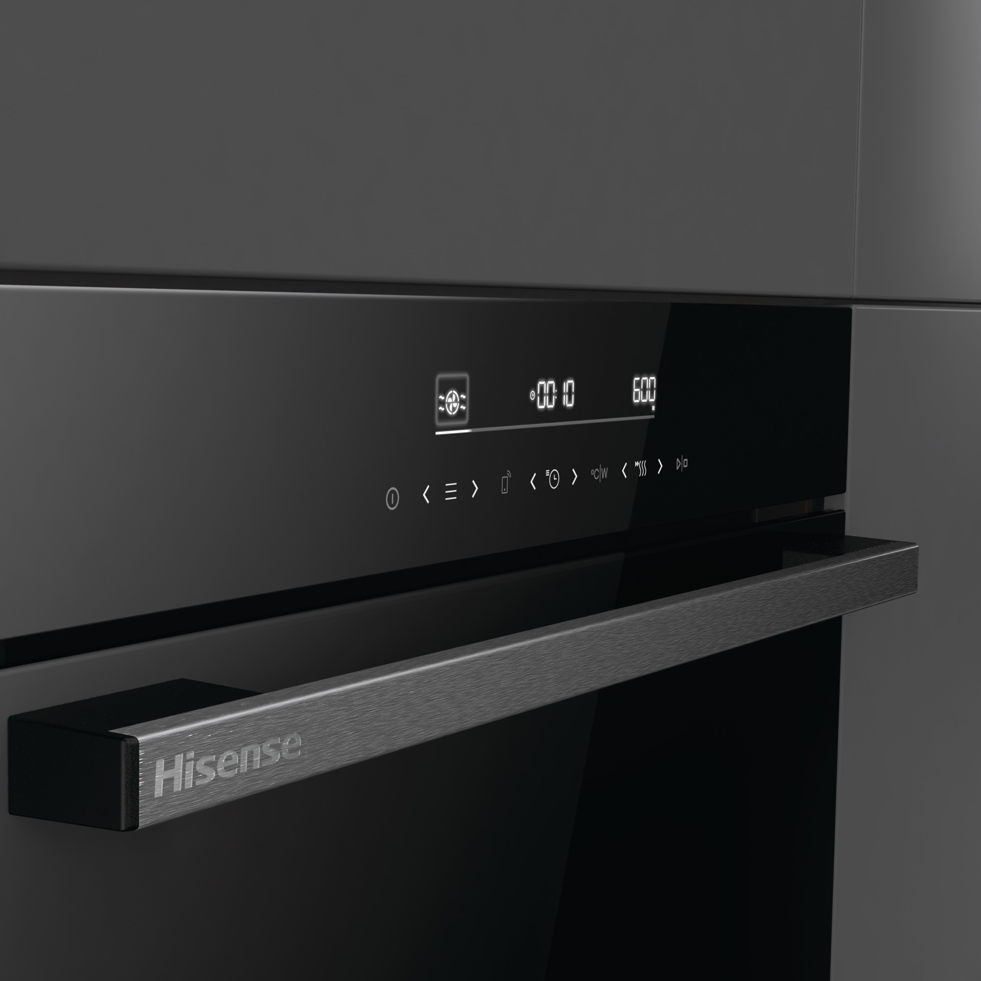 Hisense - BIM45342ADBG – Horno Combi, 50L, Cristal Negro