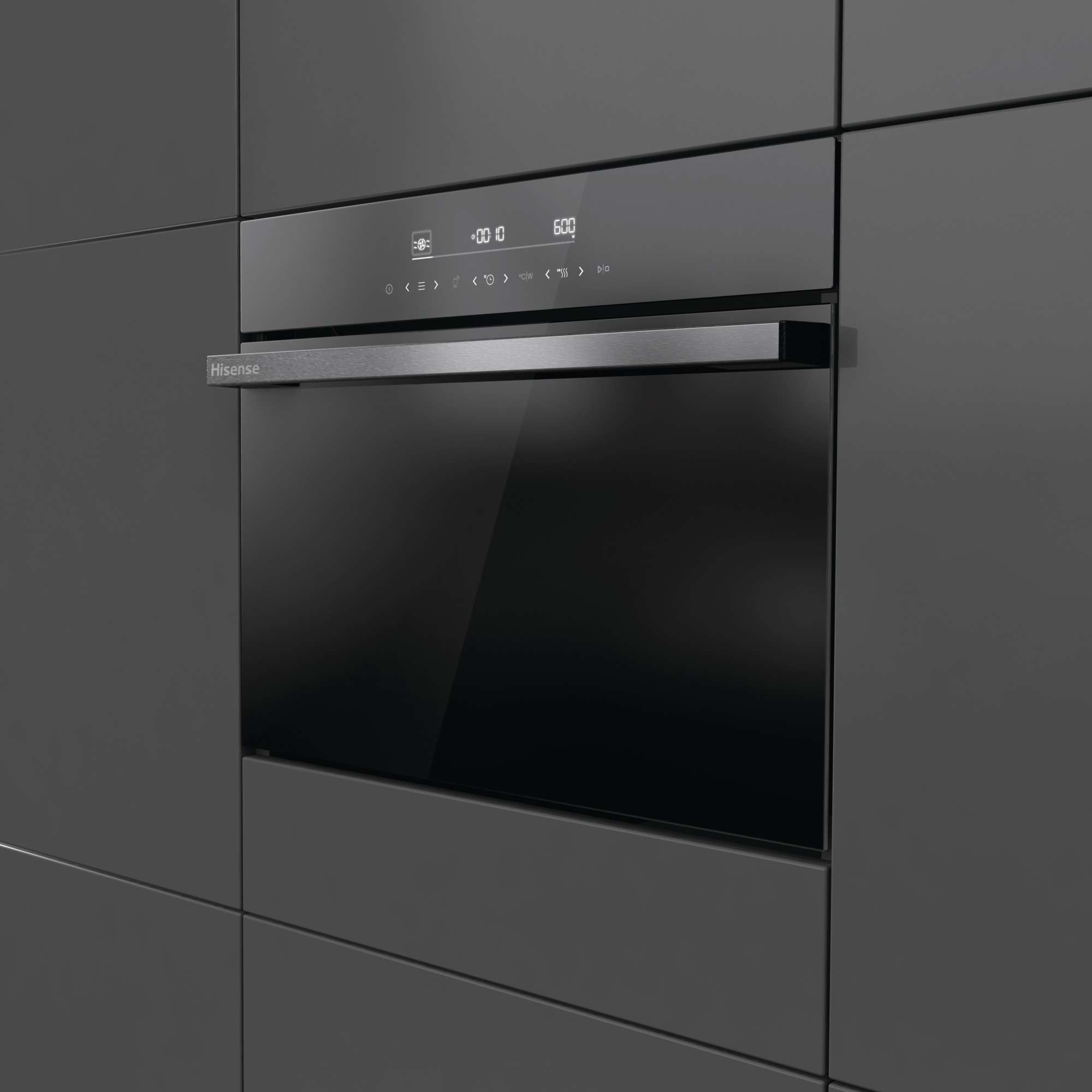 Hisense - BIM45342ADBG – Horno Combi, 50L, Cristal Negro