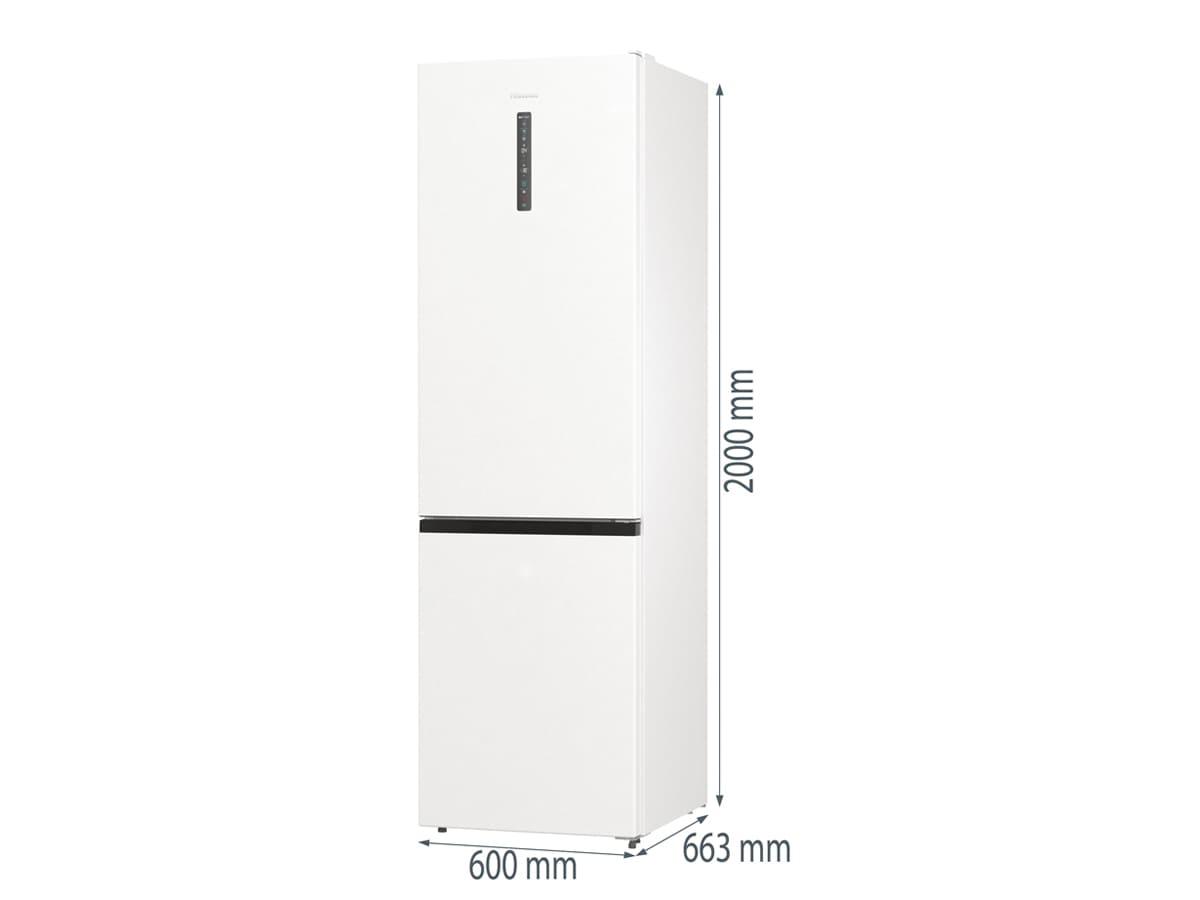 Hisense - RB470N4SWC2 – Frigorífico Combi 2 Puertas, Clase C , 361L, Blanco