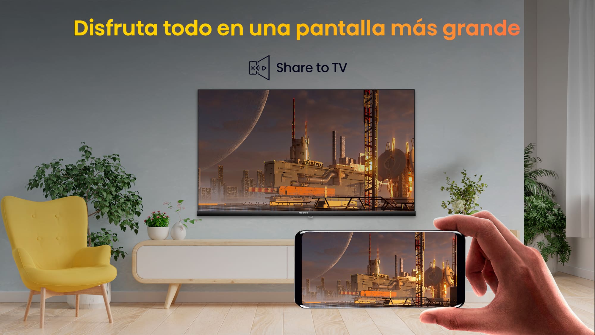 Pantalla Hisense 32 pulgadas HD VIDAA 32A4KV