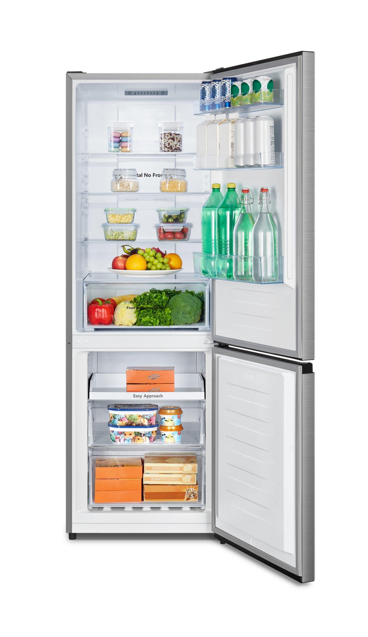 Hisense - RB372N4ACE – Frigorífico Combi 2 Puertas, Clase E , 292L, Inox