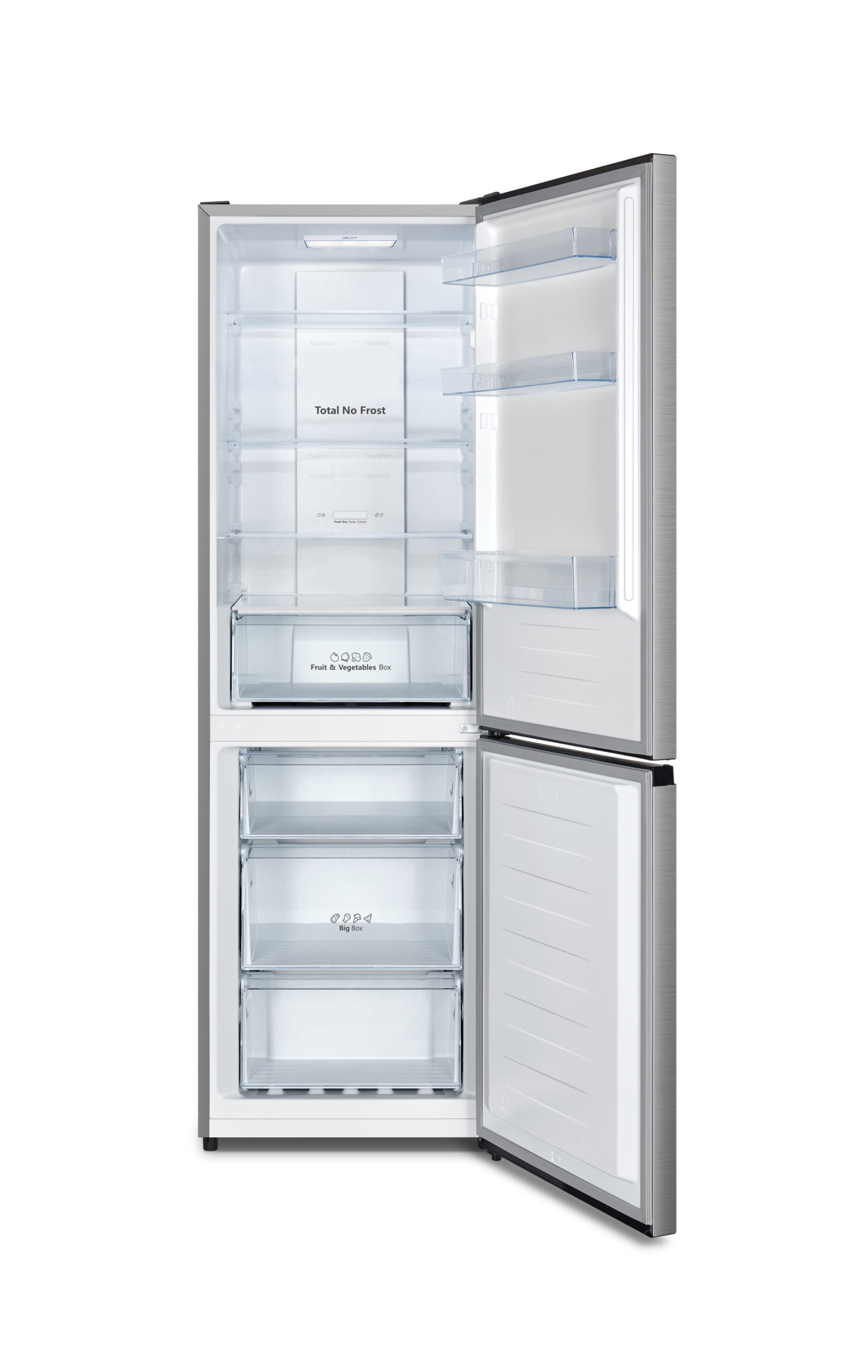 Hisense - RB390N4BCC – Frigorífico Combi 2 Puertas, Clase C , 304L, Inox