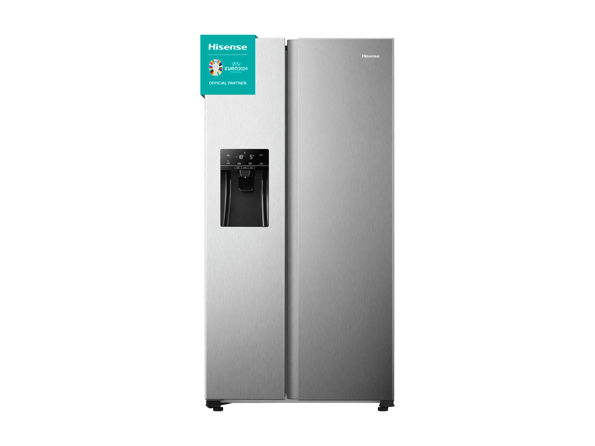 Hisense - RS650N4AC2 – Frigorífico Americano Side By Side, Clase E, 499L, Inox, , 