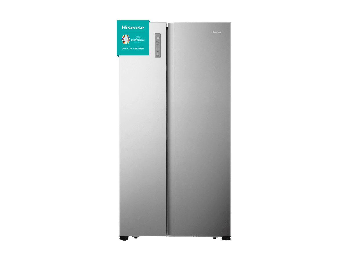 Hisense - RS677N4BIE – Frigorífico Americano Side By Side, Clase E , 519L, Inox, , 