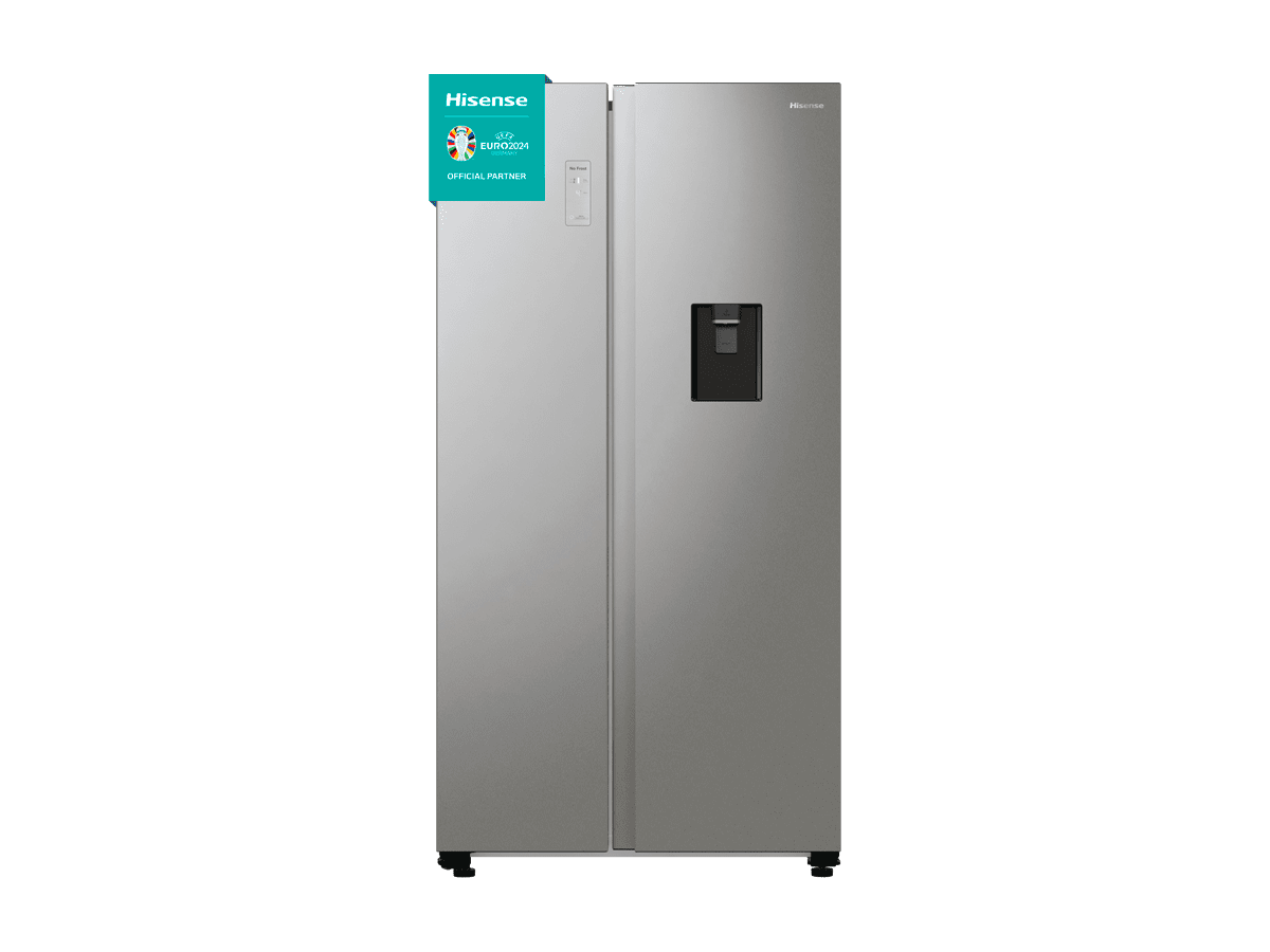 Hisense - RS711N4WCE – Frigorífico Americano Side By Side, Clase E , 547L, Inox, , 