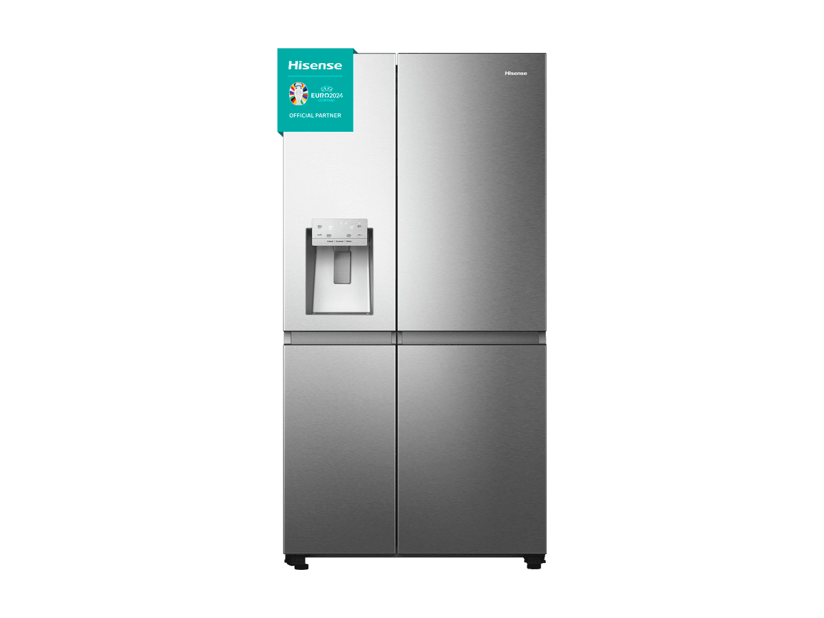 Hisense - RS818N4TIE – Frigorífico Americano Side By Side, Clase E , 632L, Inox, , 