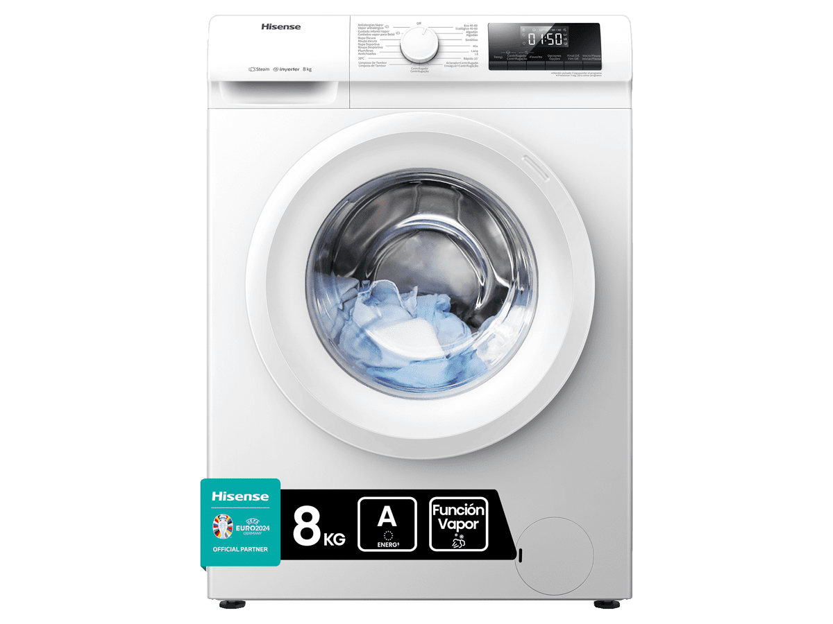 WFQP801419VM - Lavadora, Clase A, 8 Kg , 1400 rpm, Blanco