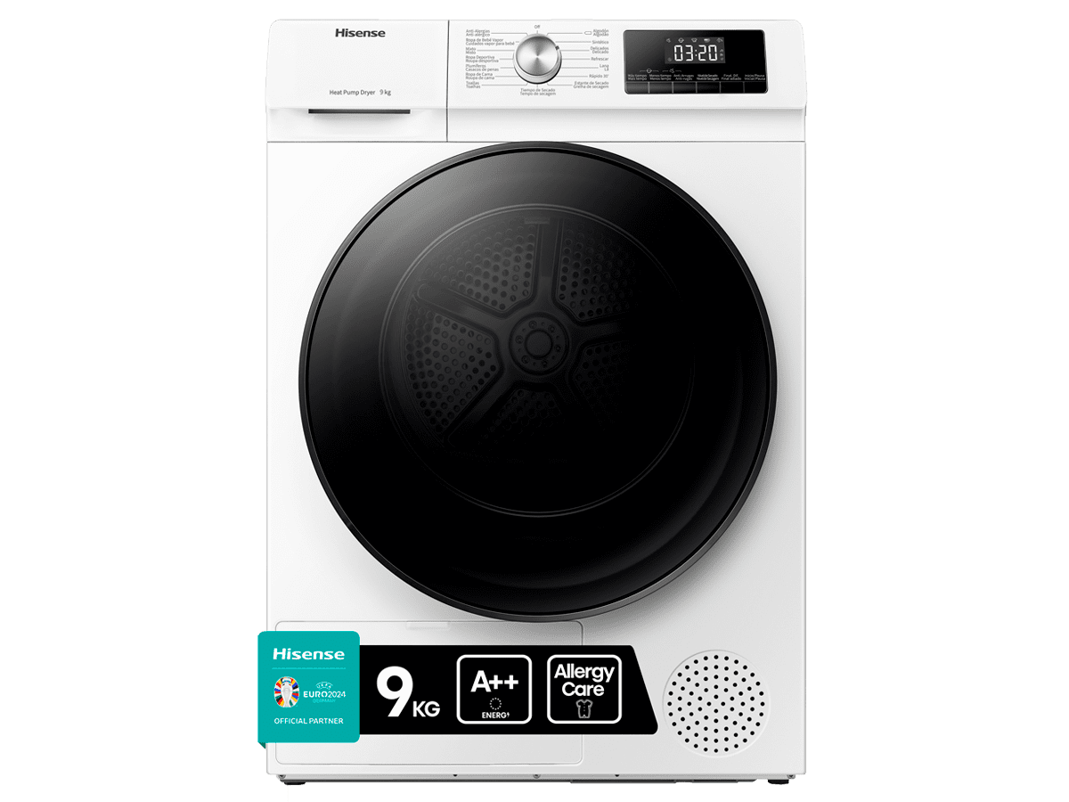 Hisense - DHQA902U – Secadora, Clase A++, 9 Kg, Blanco, , 