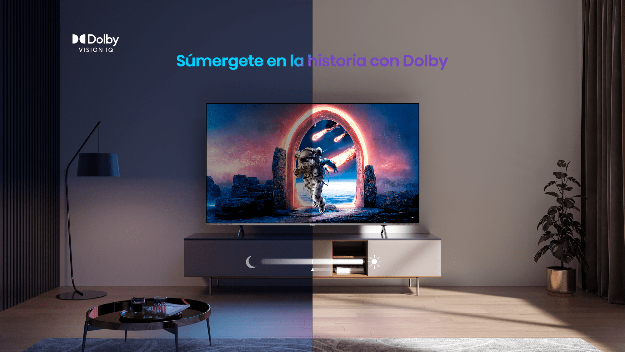 Hisense QLED Televisor 55 E79KQ, Dolby Vision,Dolby Atmos, Modo Juego