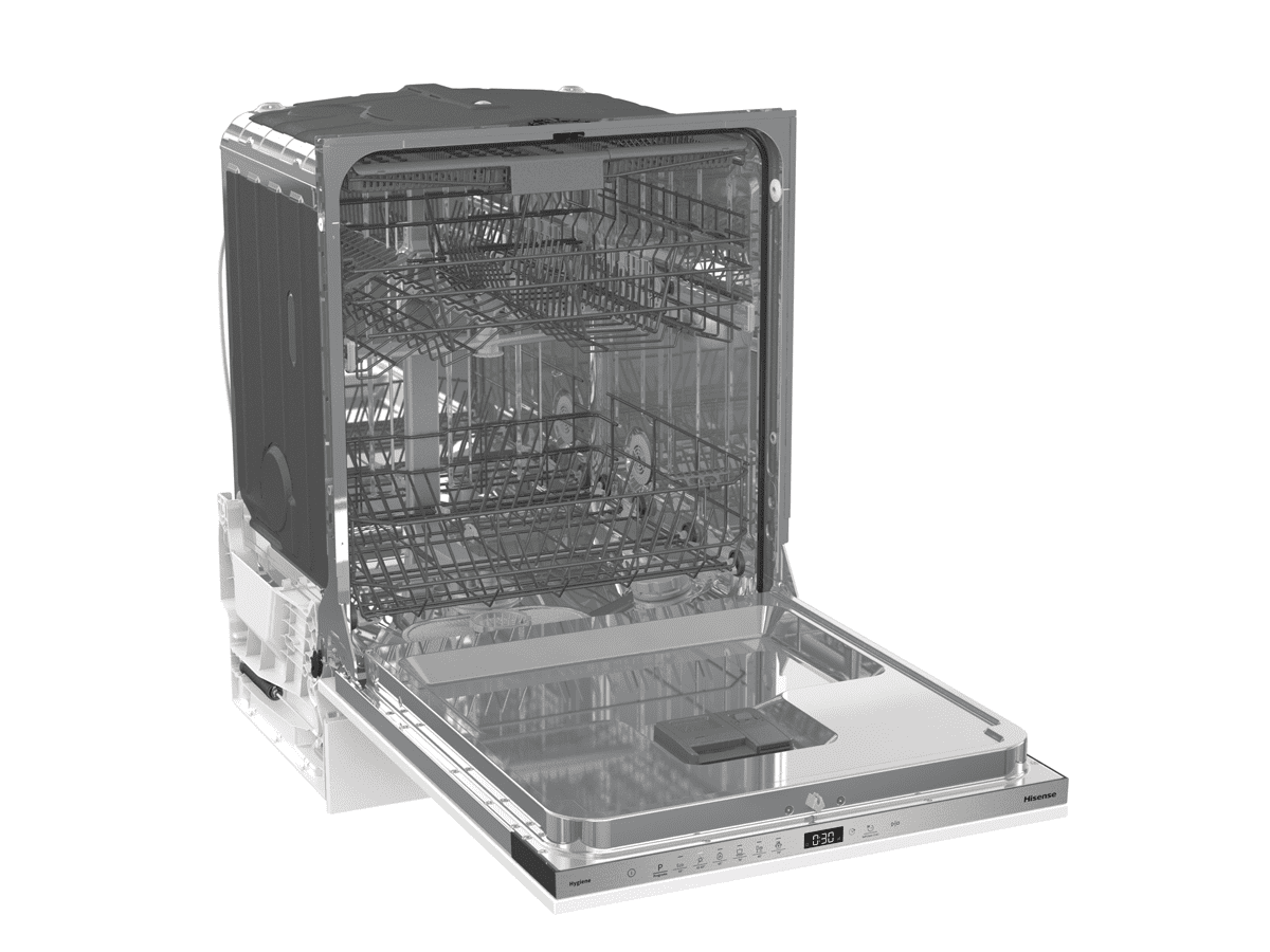 Hisense - HV643D60 – Lavavajillas 60cm, Encastre, Clase D, 16, Integrable