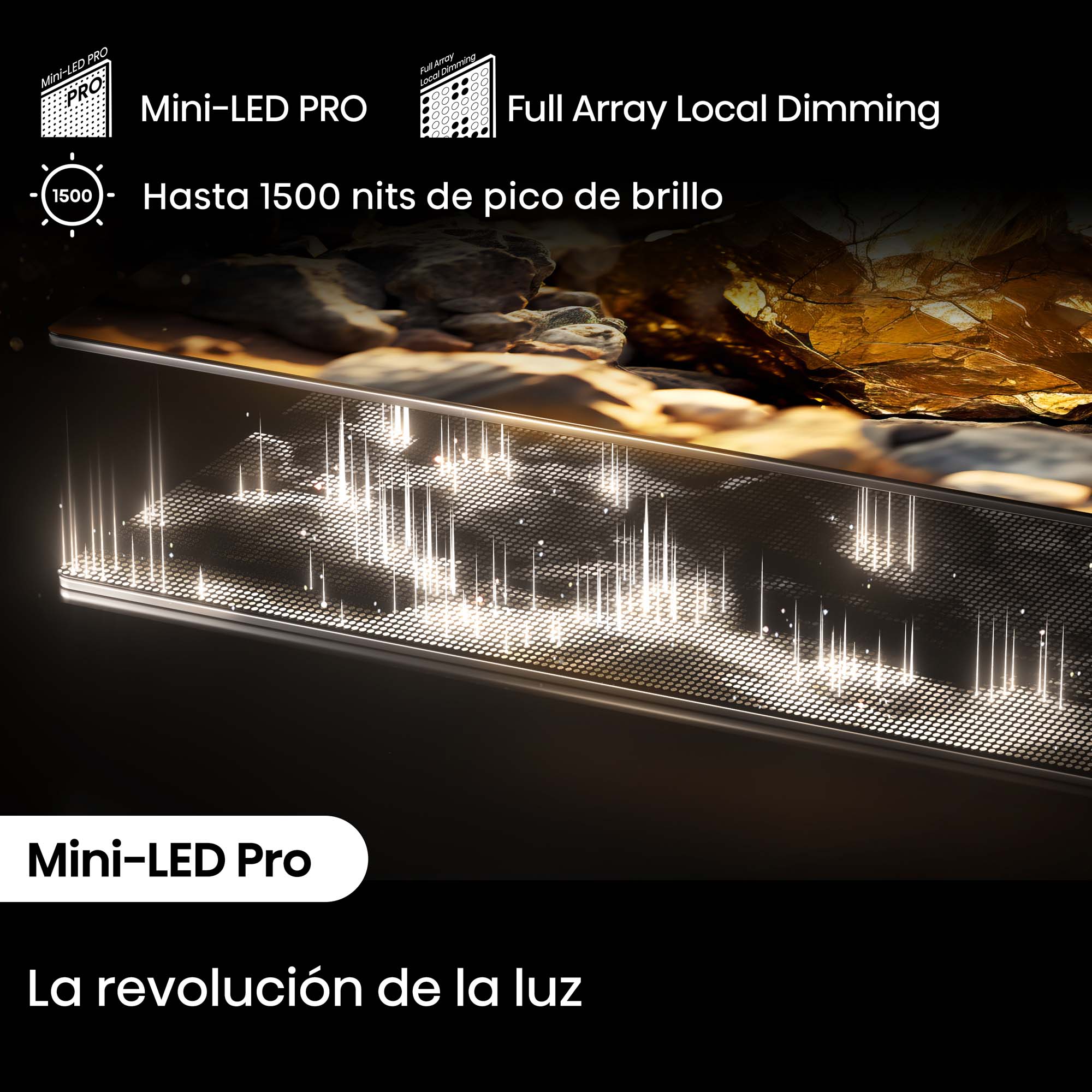 Hisense - Mini-LED TV U8NQ con Quantum Dot Colour