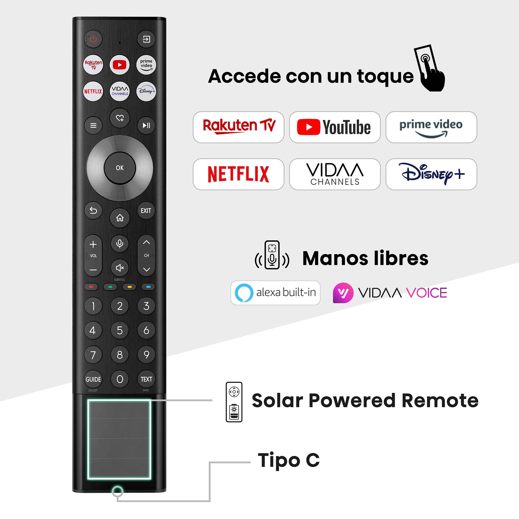 Hisense - Mini-LED TV 55U7NQ, 55 Pulgadas con Quantum Dot Colour