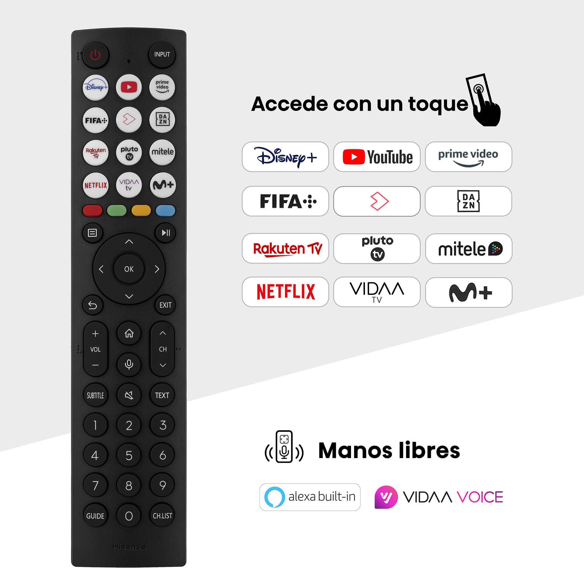 Hisense - Mini-LED TV 55U6NQ, 55 Pulgadas con Quantum Dot Colour