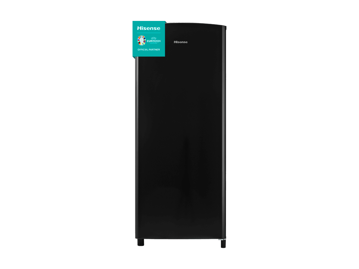 Hisense - RR220D4ABF – Frigorífico 1 Puerta, Clase F , 165L, Negro, , 