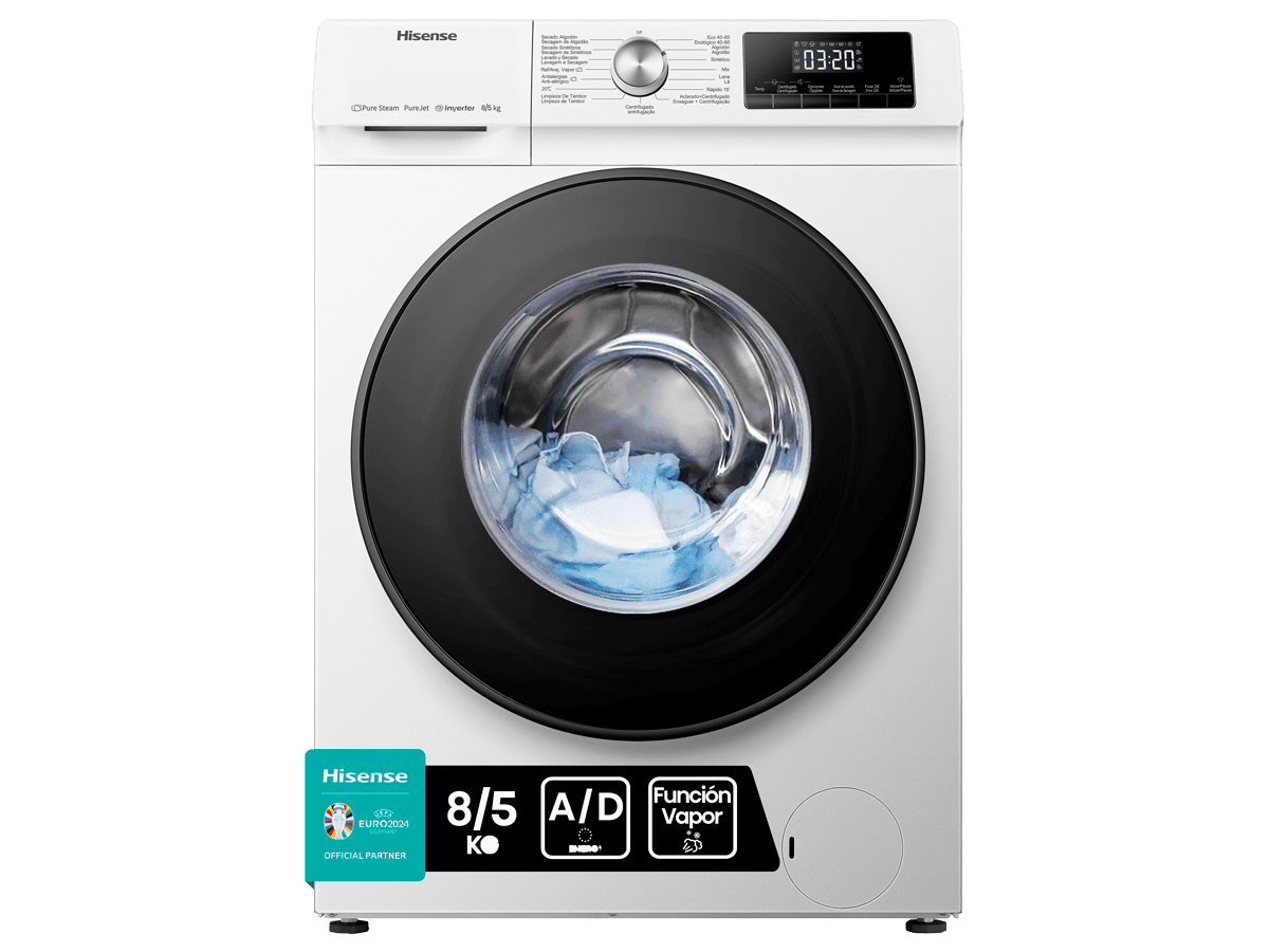 Lavadora HISENSE WFQY8014EVJM Blanco 8Kg — Zurione