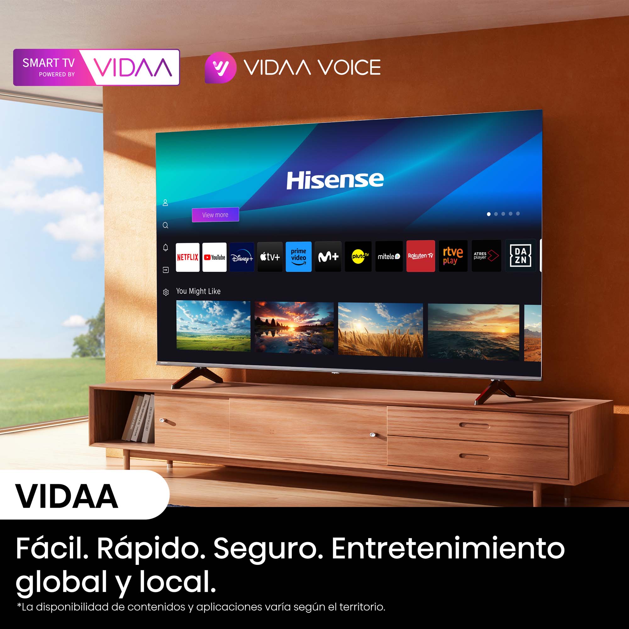 Hisense - 4K TV 50A6N, VIDAA Smart TV