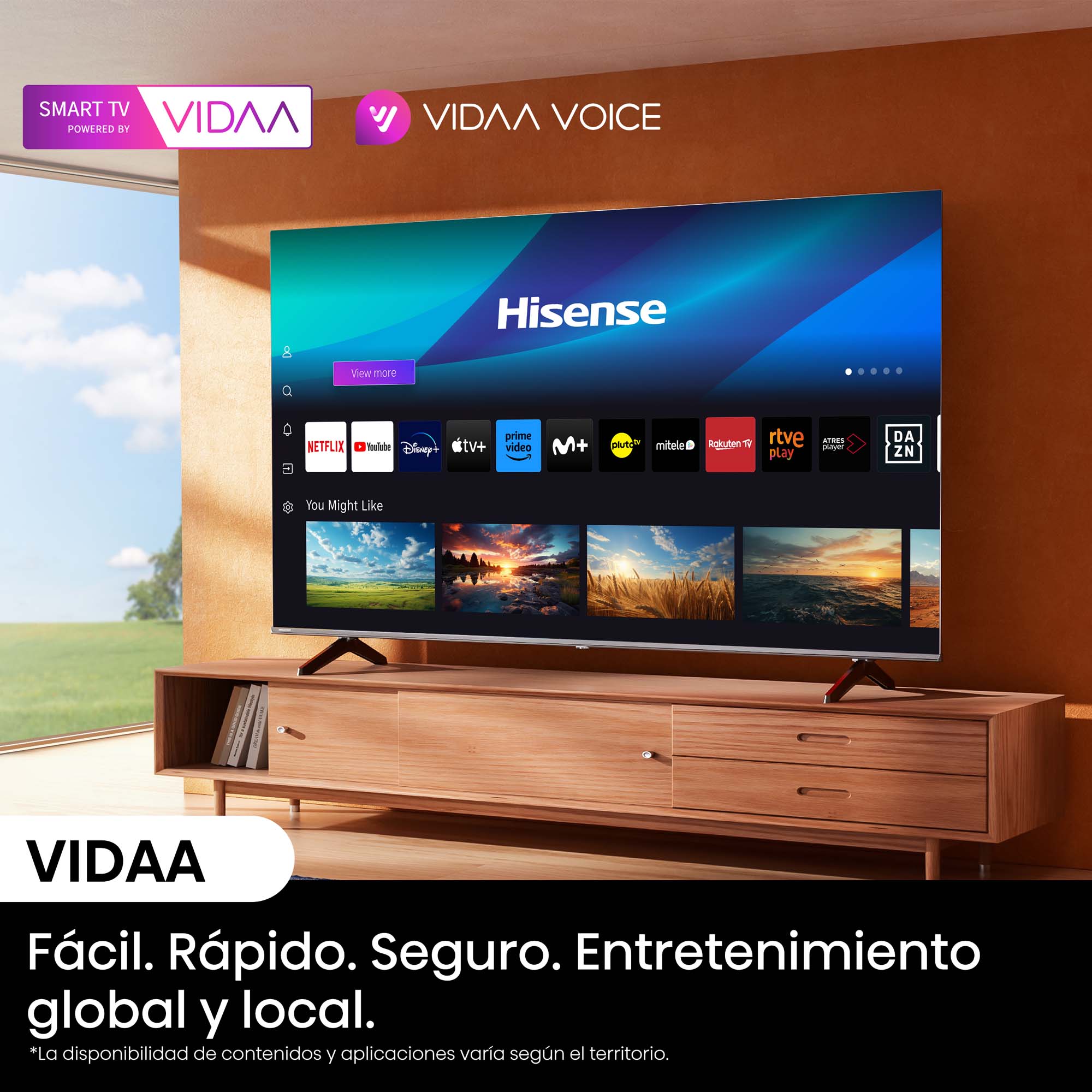 Hisense - 4K TV 75A6N, VIDAA Smart TV