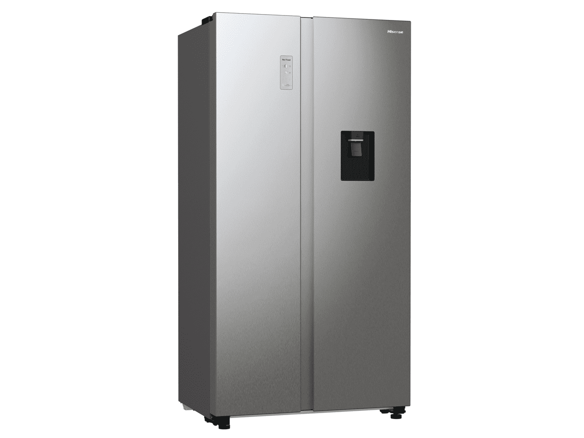 Hisense - RS711N4WCE – Frigorífico Americano Side By Side, Clase E , 547L, Inox