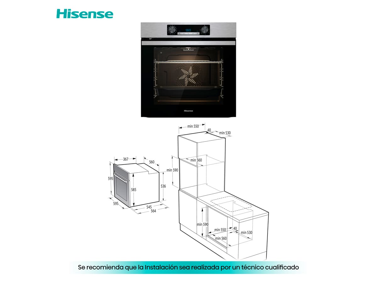 Hisense - Horno BI64211PX