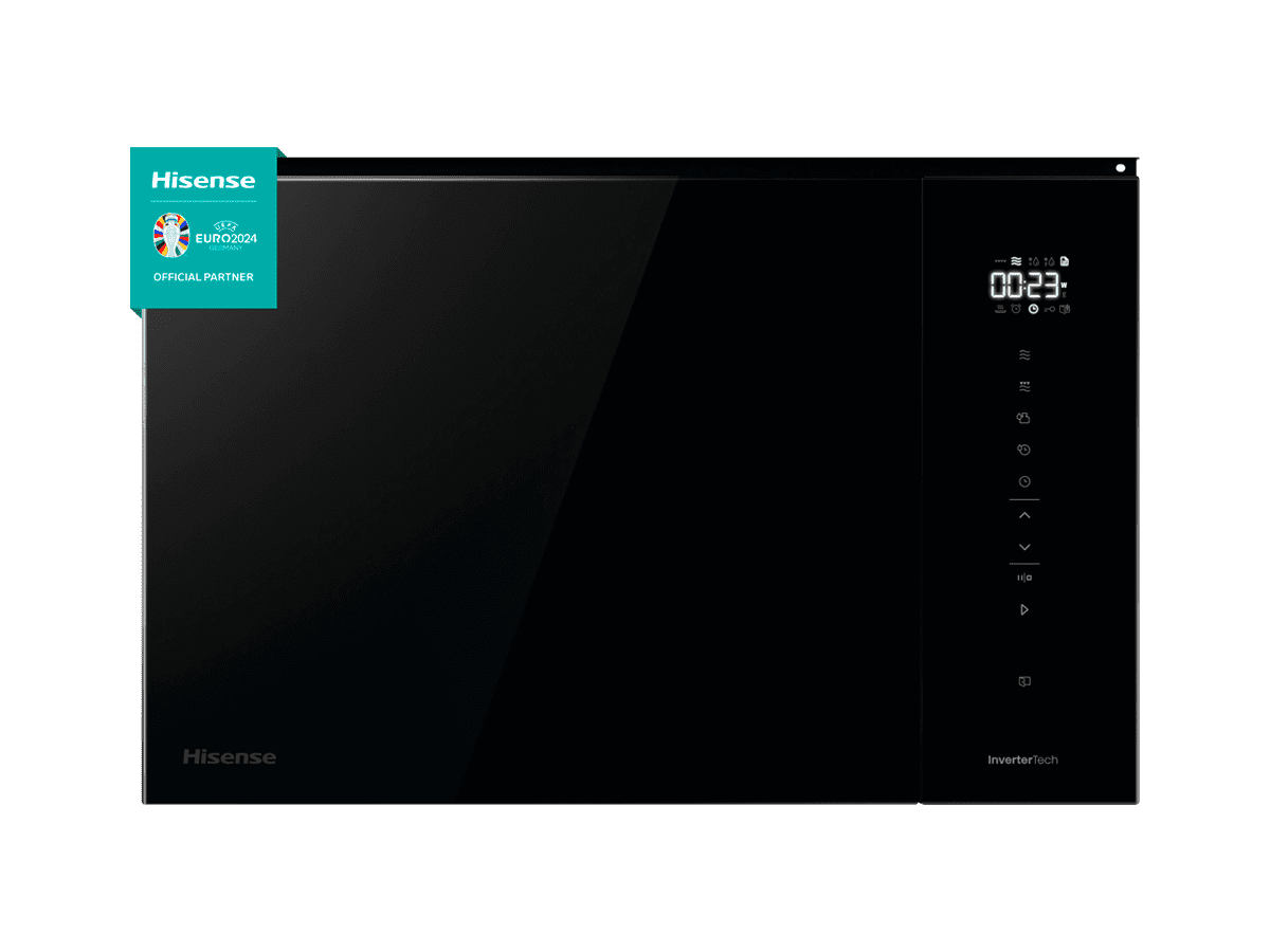 Horno Eléctrico 73 Litros 12 Programas Negro Hisense - Tienda Newsan