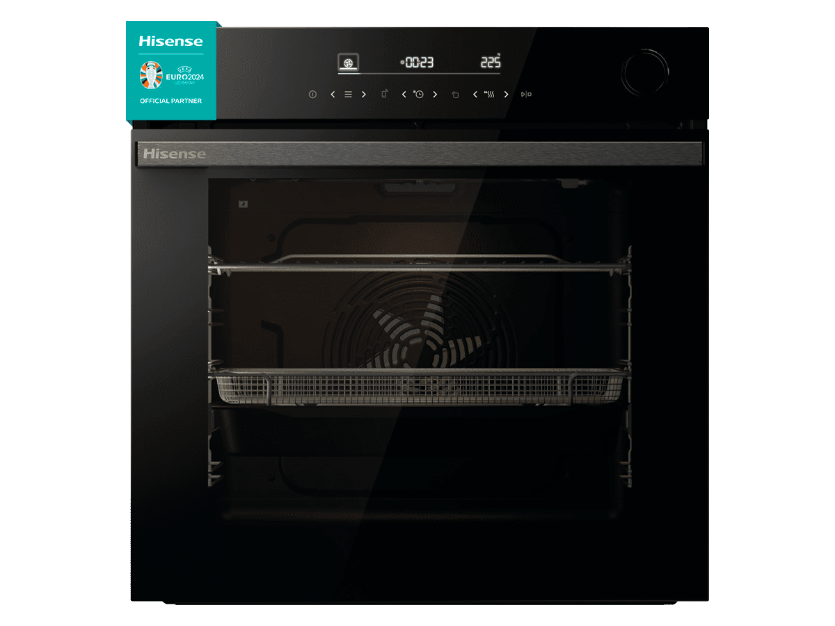 Horno Hisense BSA5222AX con vapor 12 funciones 3300W 71L inox 59