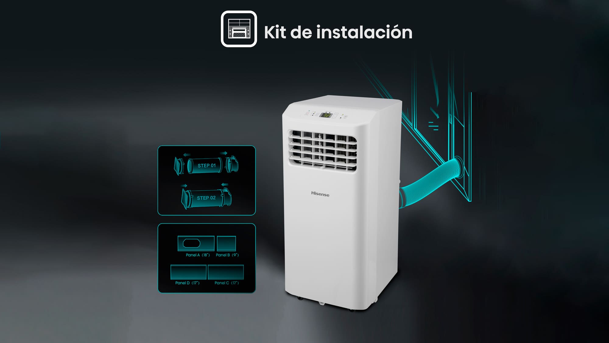 Hisense Patagonia APH12QC Ar Condicionado Portátil com Bomba de Calor 3010  Frigorias