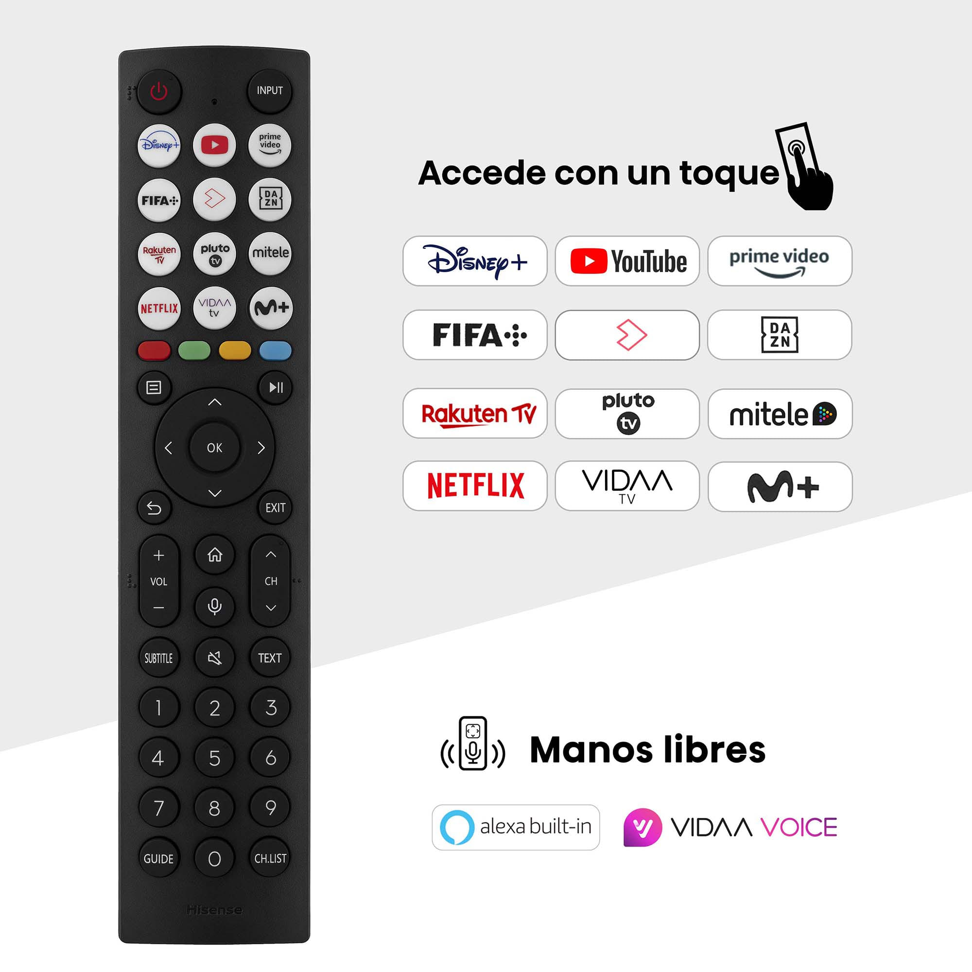 Hisense - Serie A7NQ QLED TV 50A7NQ Smart TV, 50 Pulgadas