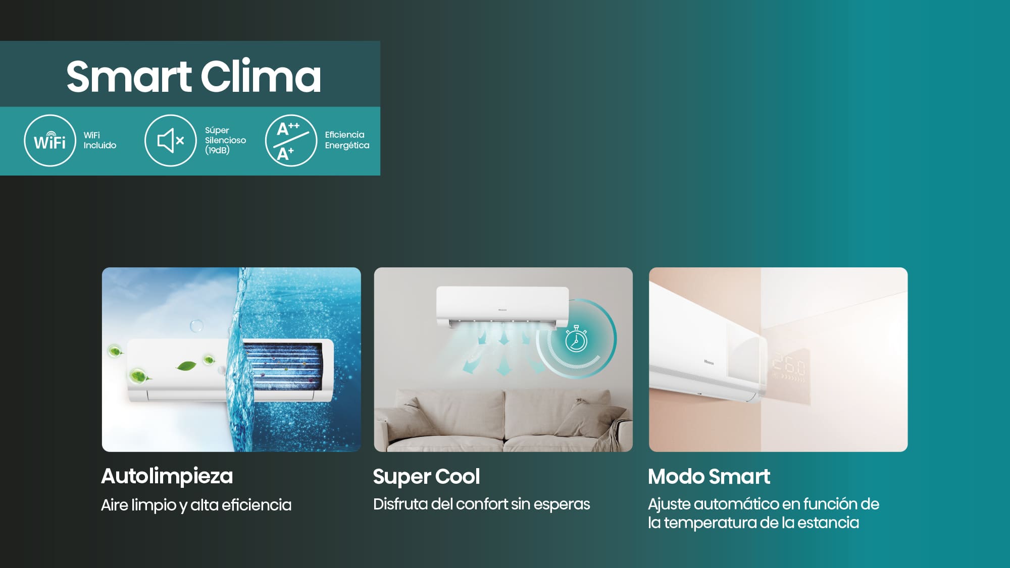 Features Aire acondicionado Smart Clima KC50XS1A
