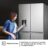 Americanos Cross Door RQ758N4SWSE – Frigorífico Americano 4 Puertas, Clase E, 606L, Inox