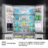 Americanos Cross Door RQ758N4SWSE – Frigorífico Americano 4 Puertas, Clase E, 606L, Inox