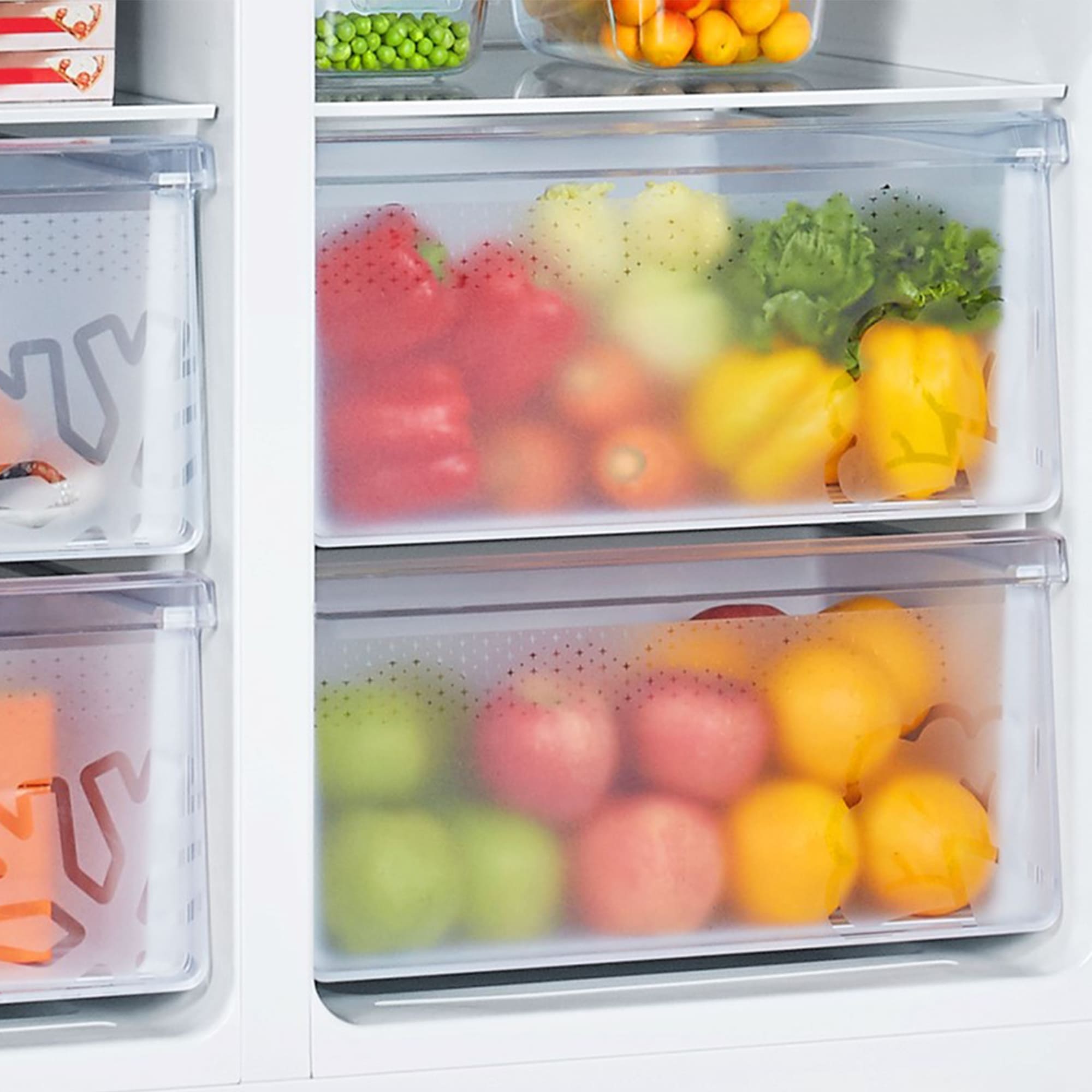 Hisense - RS677N4BIE – Frigorífico Americano Side By Side, Clase E , 519L, Inox
