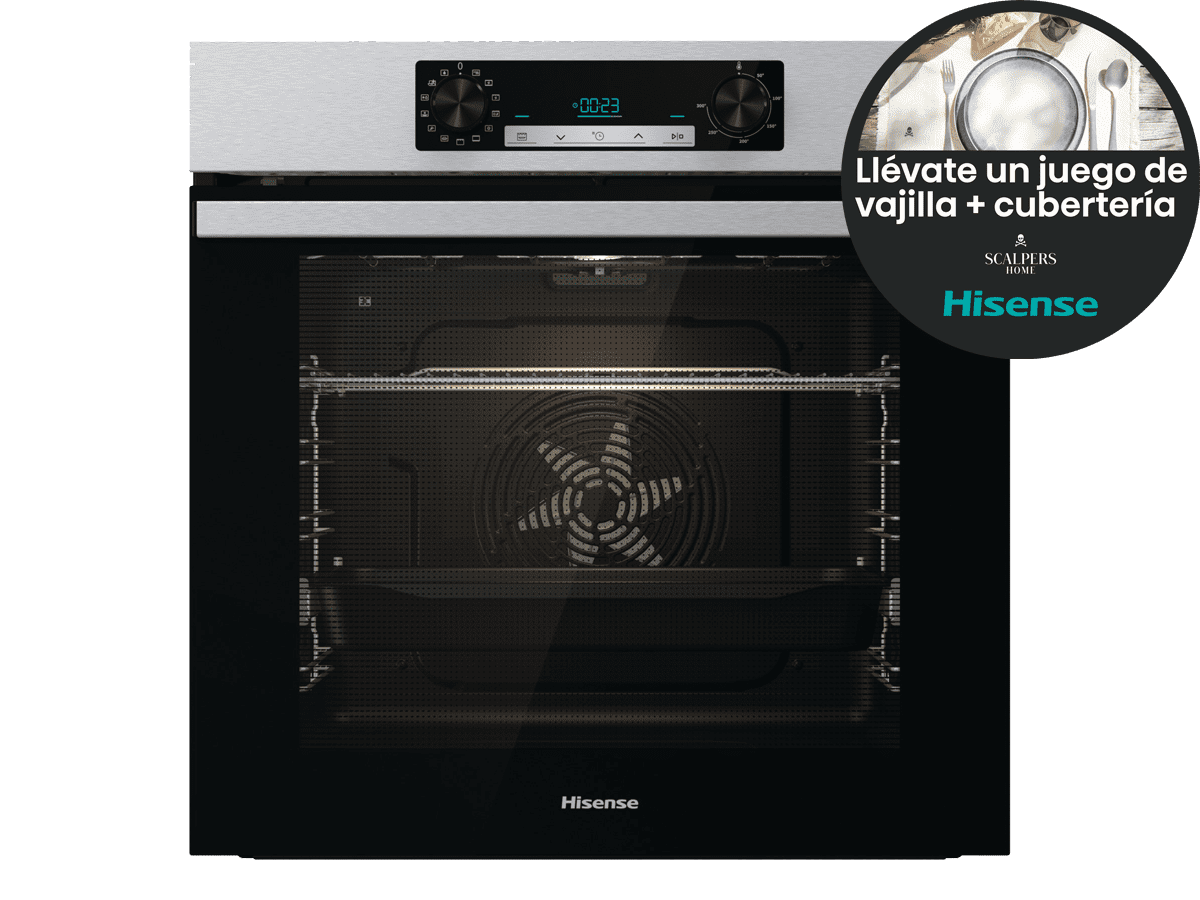 Hisense - Horno BI64213PX, Limpieza Pirolítica, 