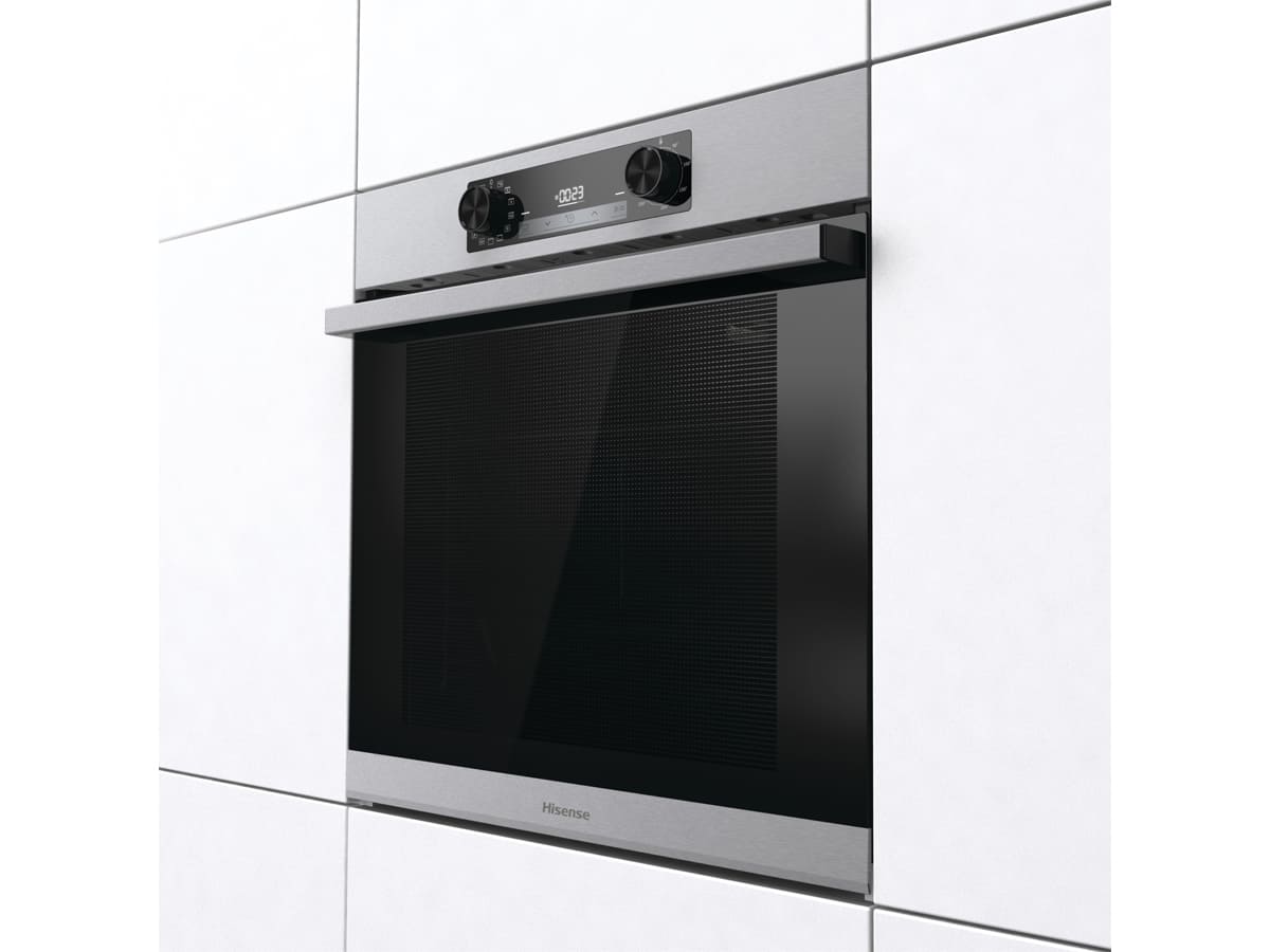 Hisense BI64211AX- Horno Multifunción, Even Bake 77L, Cocción Simultánea  x5, Cocción Congelados, Modo Grill/Pizza, Esmalte Fácil Limpieza, Puerta  Extraíble : : Grandes electrodomésticos