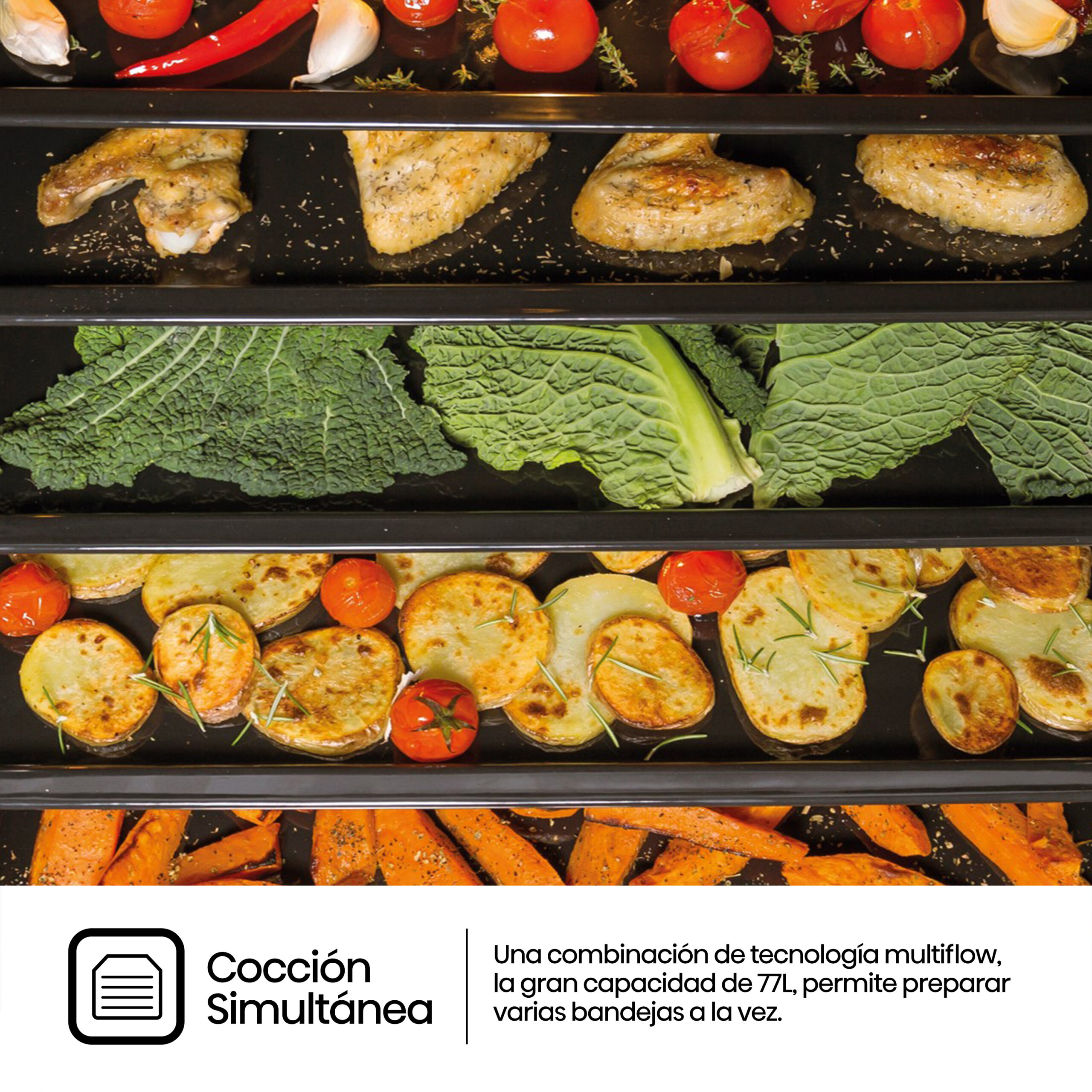 Hisense - BI62216AXE2 – Horno Hidrolitico, Clase A , Capacidad 77L, Color Inox