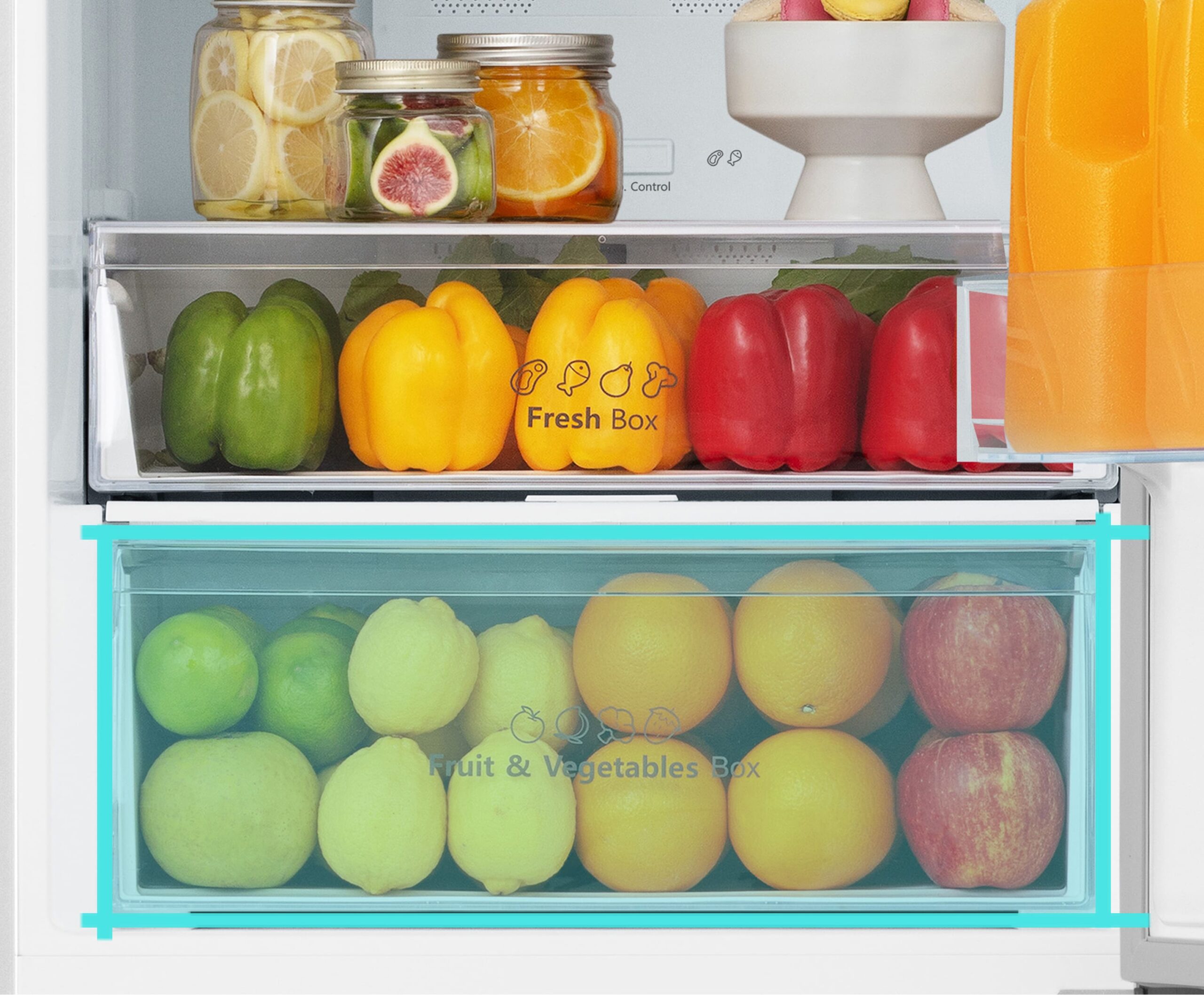 CAJÓN FRUTAS Y VERDURAS CONTROL DE HUMEDAD