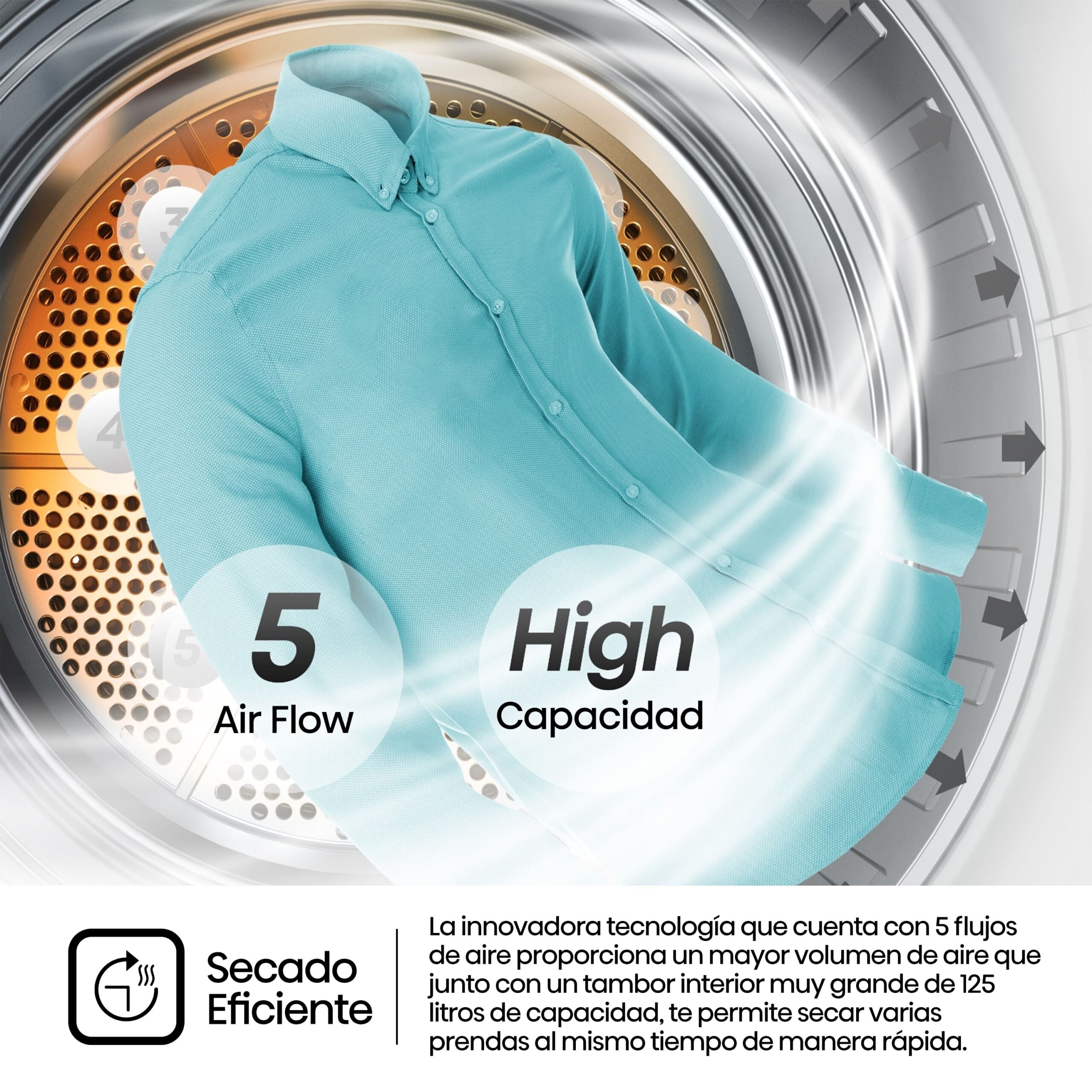 Hisense - DHQA902U – Secadora, Clase A++, 9 Kg, Blanco