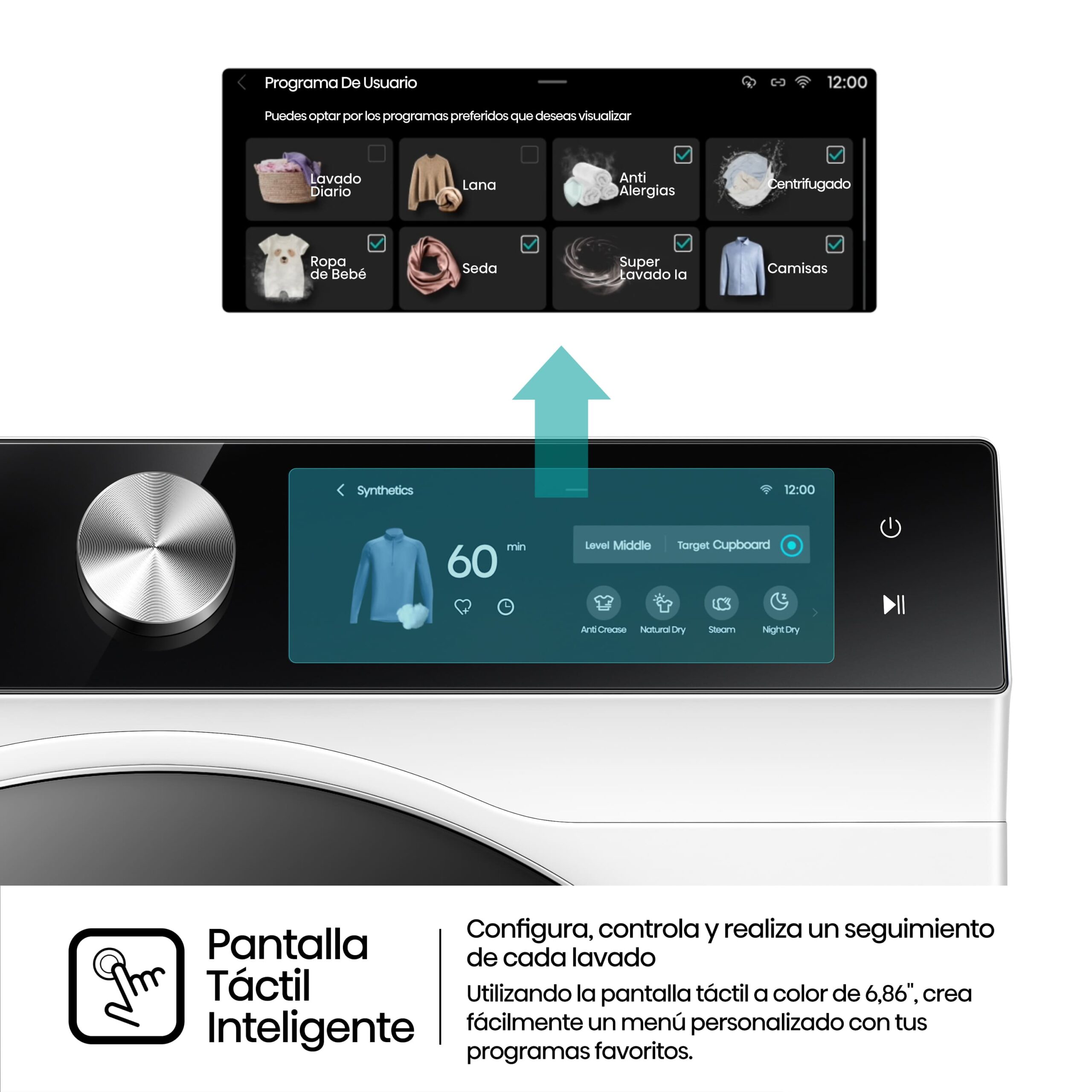 Hisense - DH7S107BW – Secadora inteligente, Clase A+++, 10 Kg, Blanco